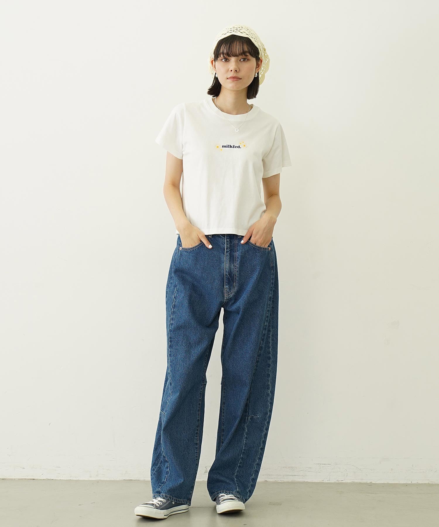 DAISY AND LOGO COMPACT S/S TEE