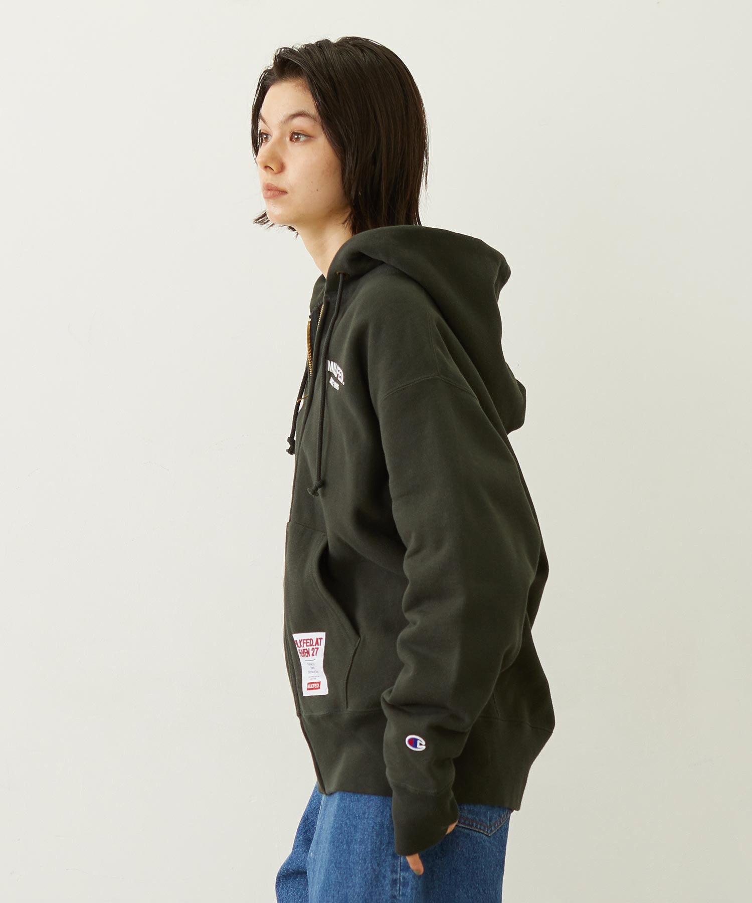 MILKFED. × CHAMPION SWEAT ZIP HOODIE