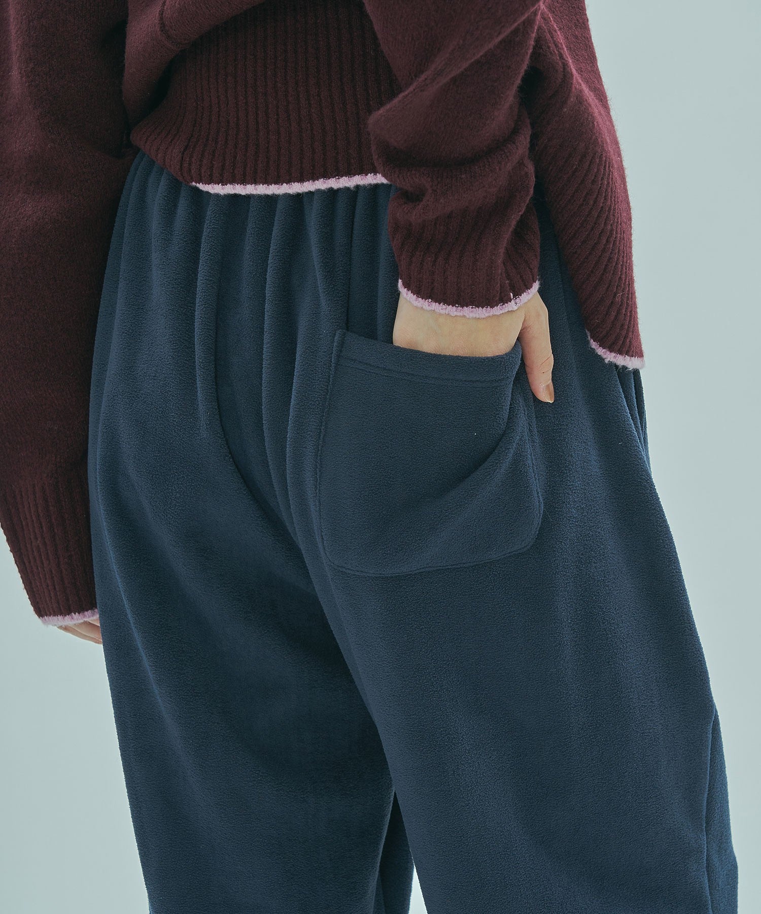 DRAWSTRING HEM BOA PANTS