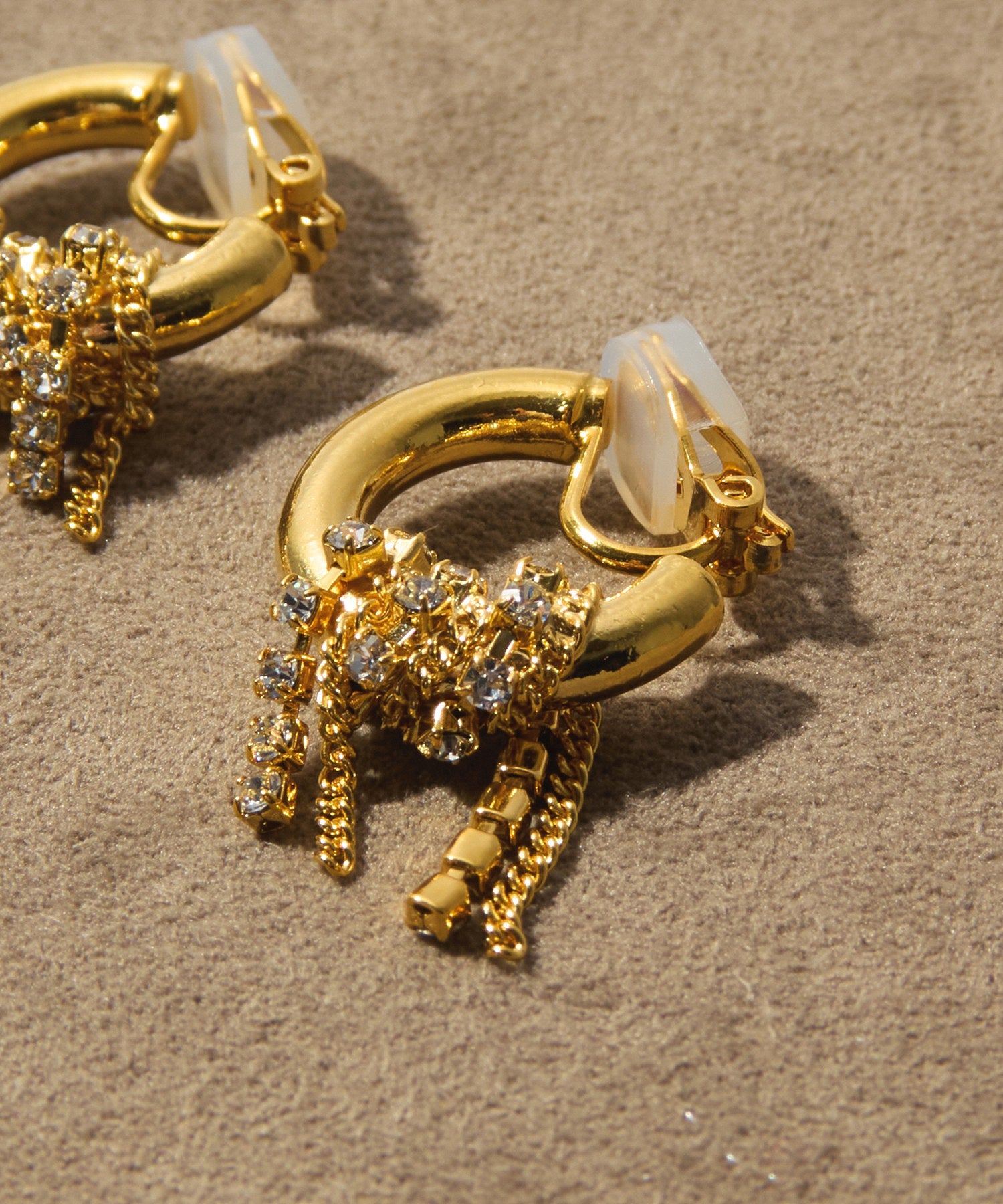 loni/LUPINUS BIJOU CHAIN EARRINGS