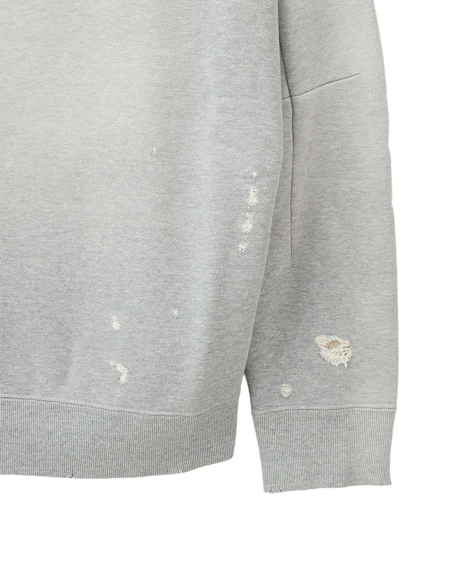 NEEDLES/DECONSTRUCTED SWEAT SHIRT - COTTON FRENCH TERRY