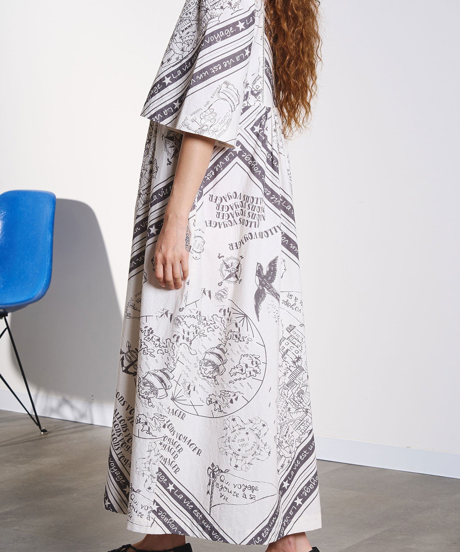 HLAADA for ROSEBUD/VOYAGE PRINT DRESS