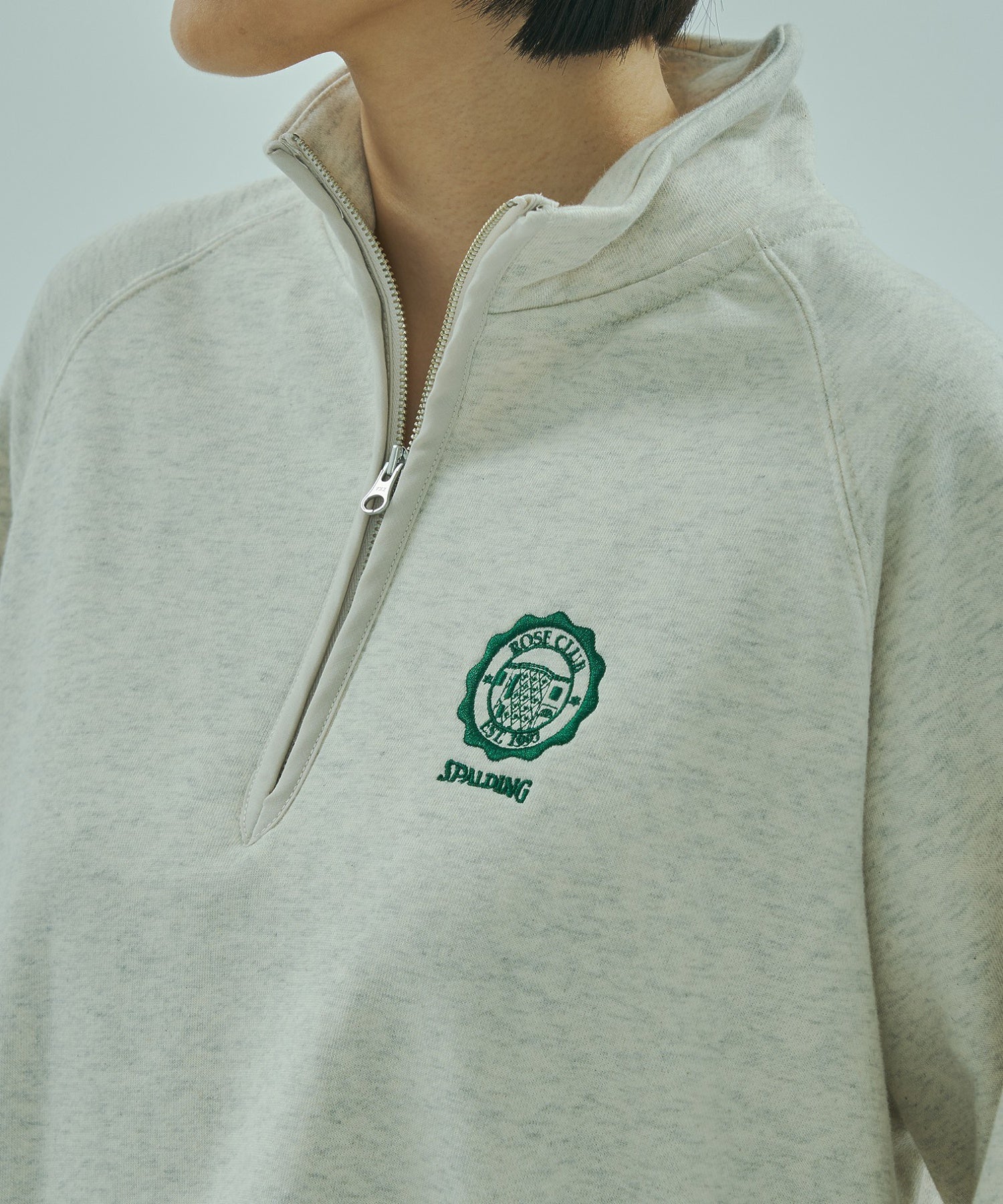 SPALDING x ROSE BUD ATHLETIC CLUB HALF ZIP