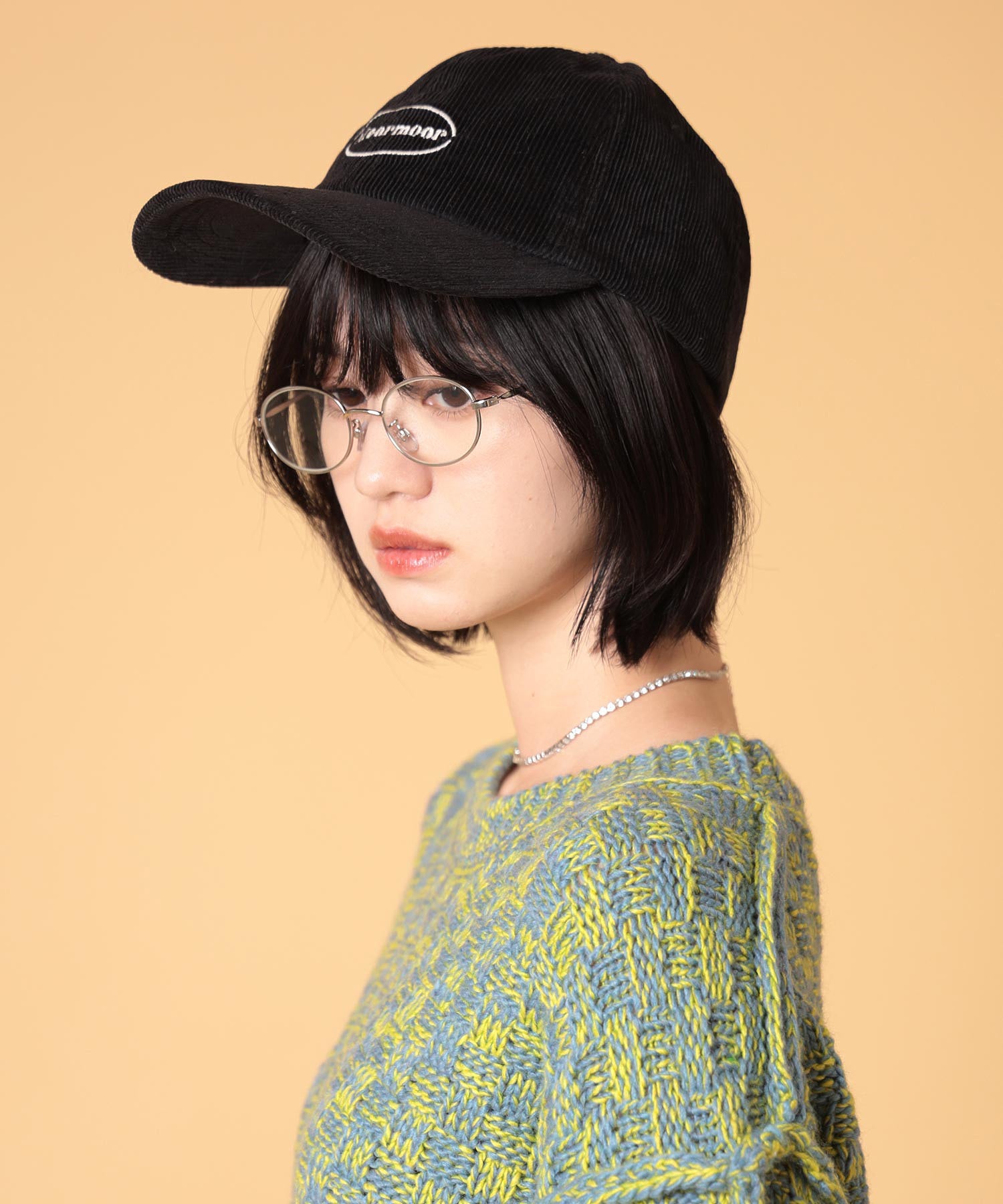 コーデュロイロゴキャップ