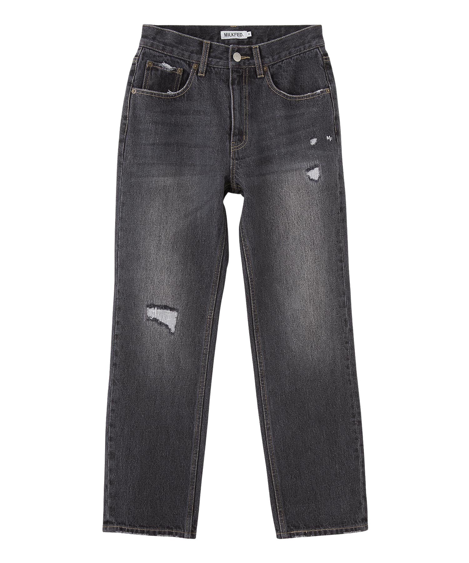 REPAIR DETAIL DENIM PANTS