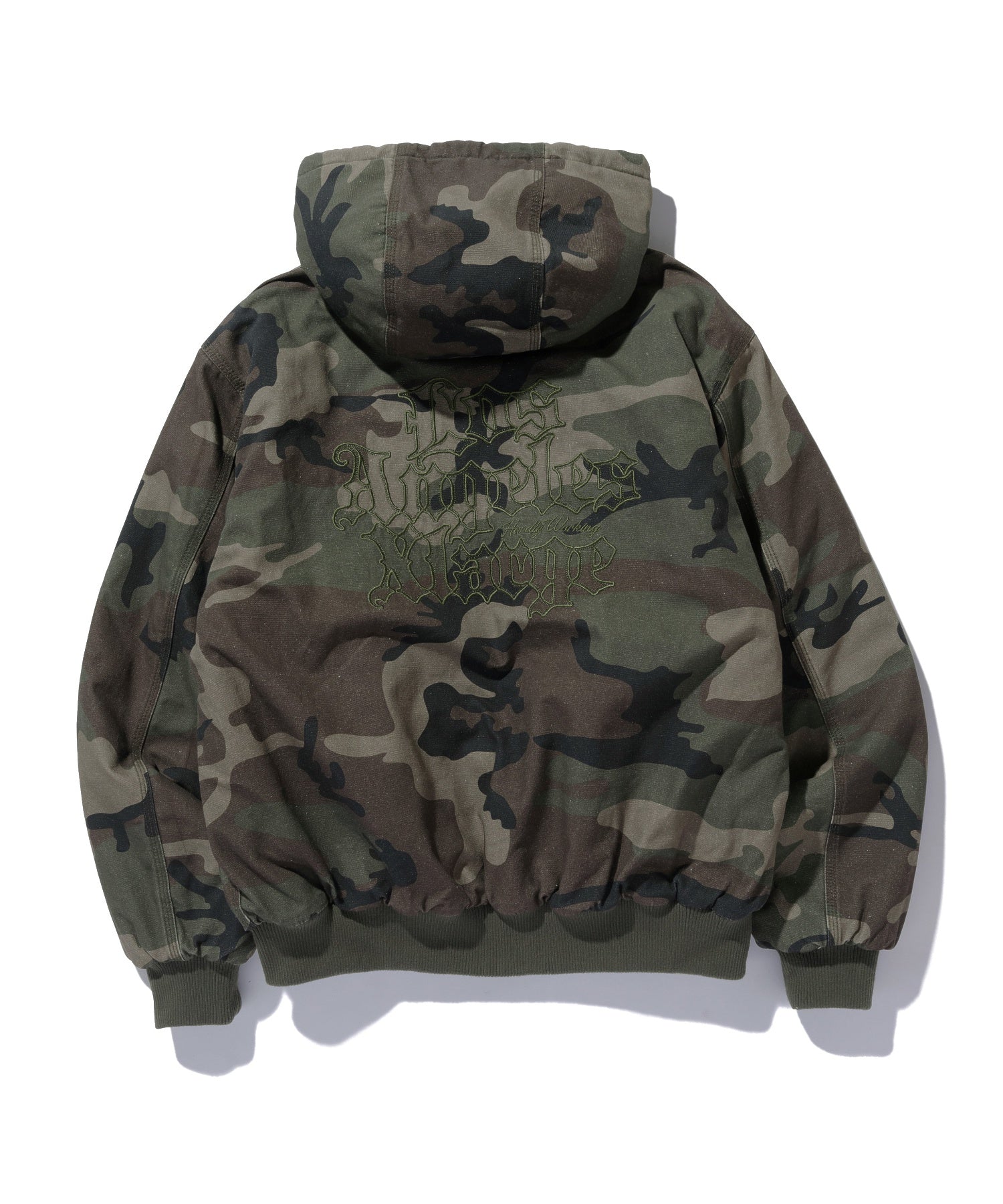 PATCHED OLD ENGLISH HOODED WORK JACKET