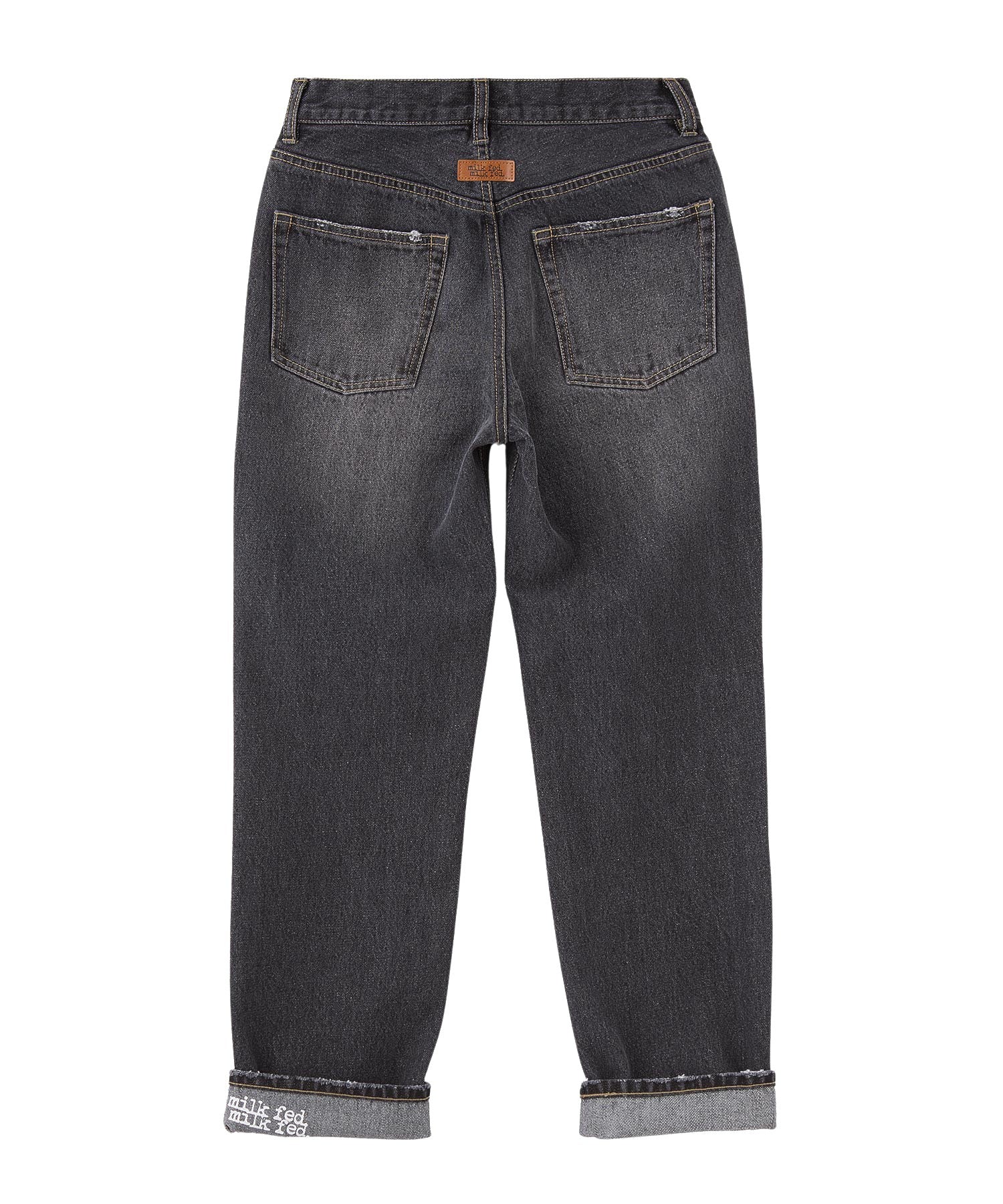 REPAIR DETAIL DENIM PANTS