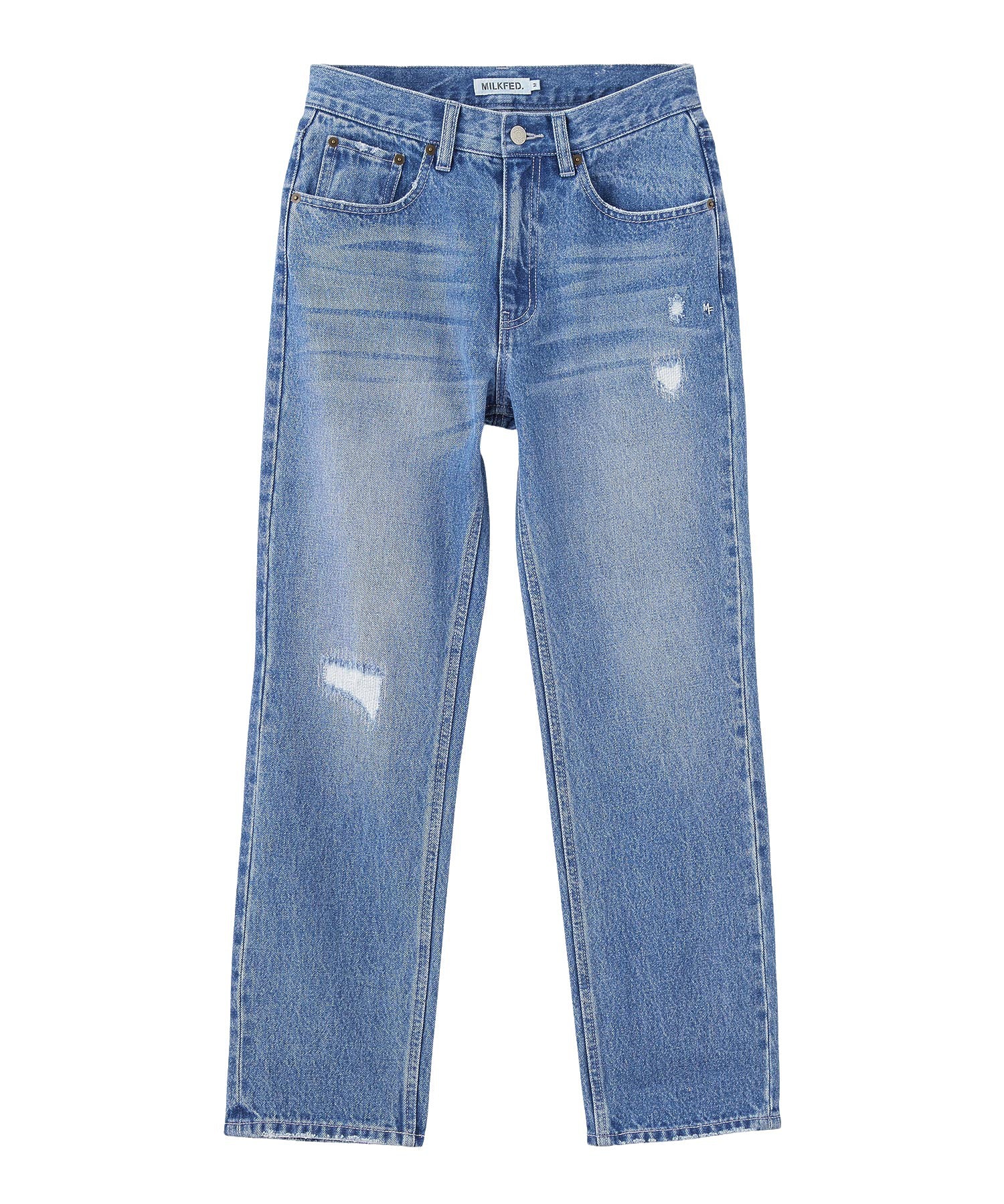 REPAIR DETAIL DENIM PANTS