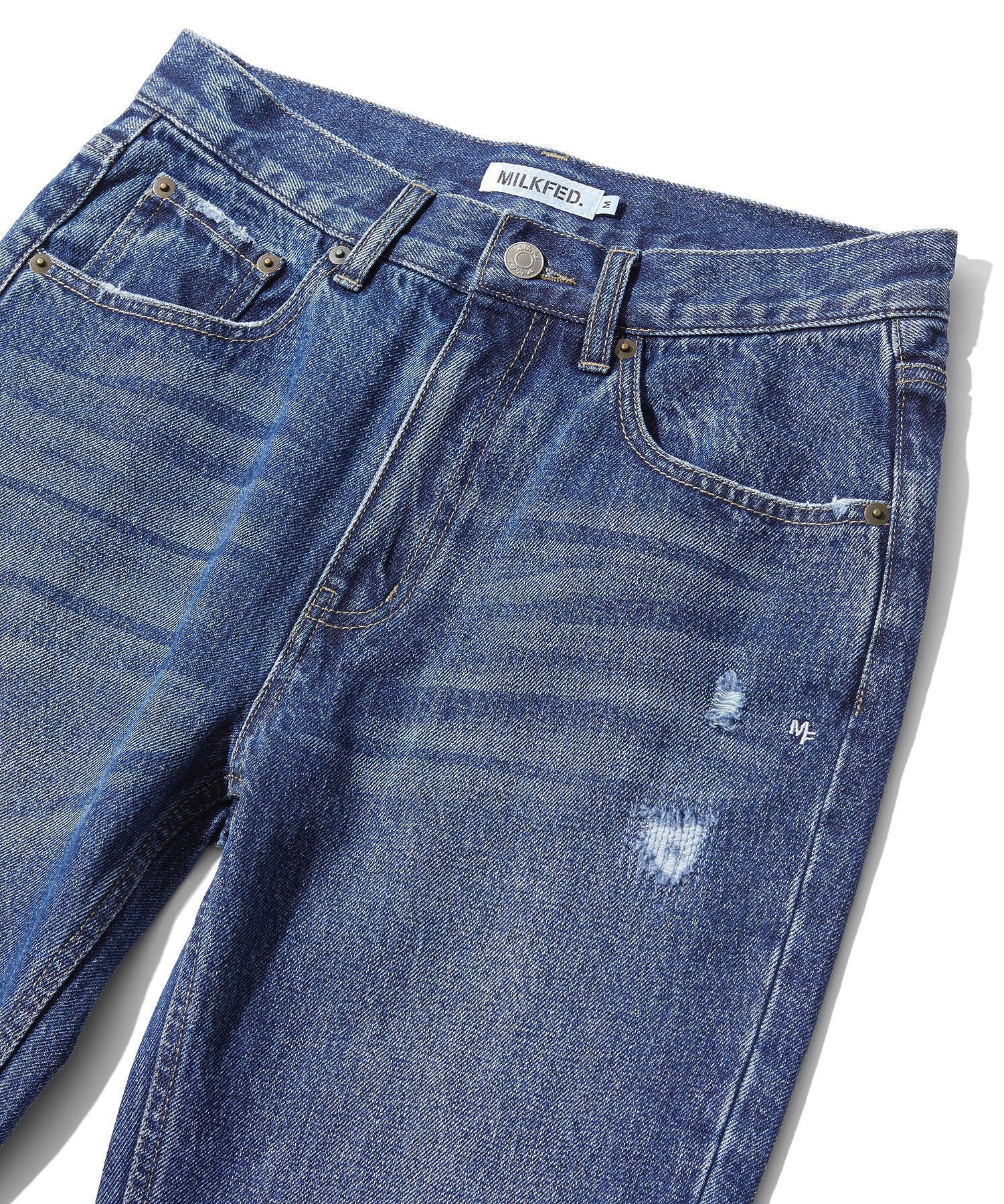 REPAIR DETAIL DENIM PANTS