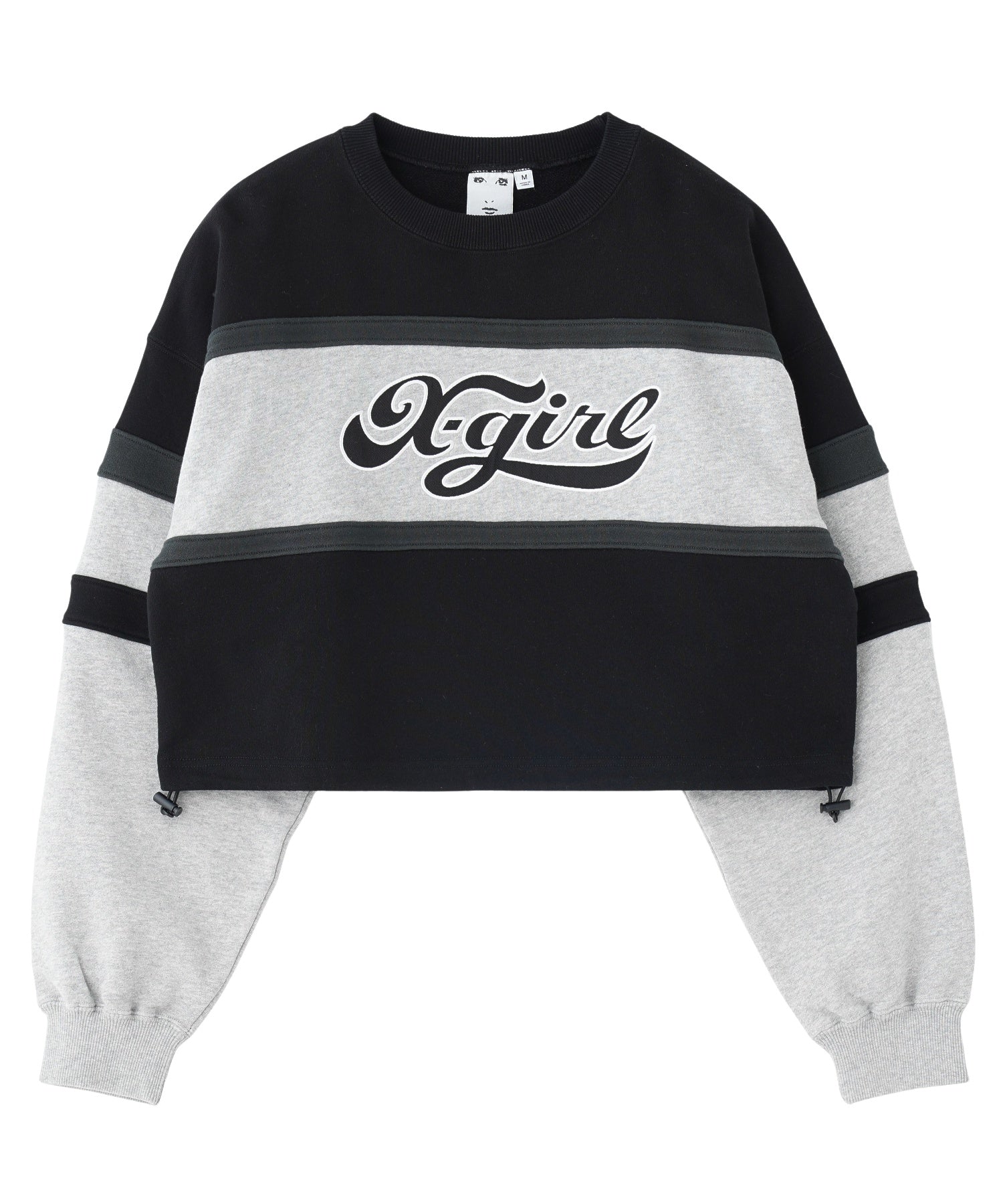 CHEERFUL LOGO CROPPED SWEAT TOP