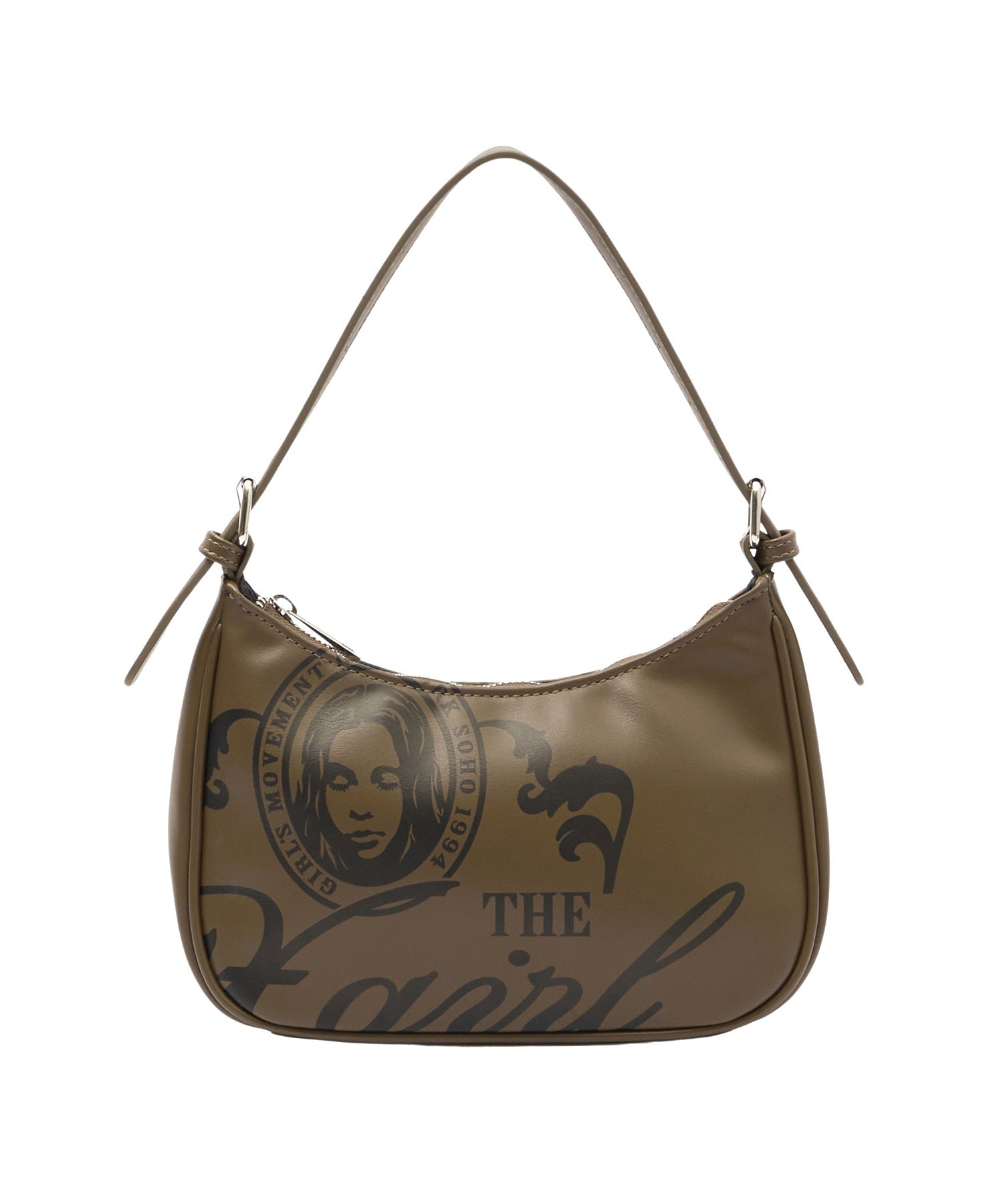 FAUX LEATHER FACE HANDBAG