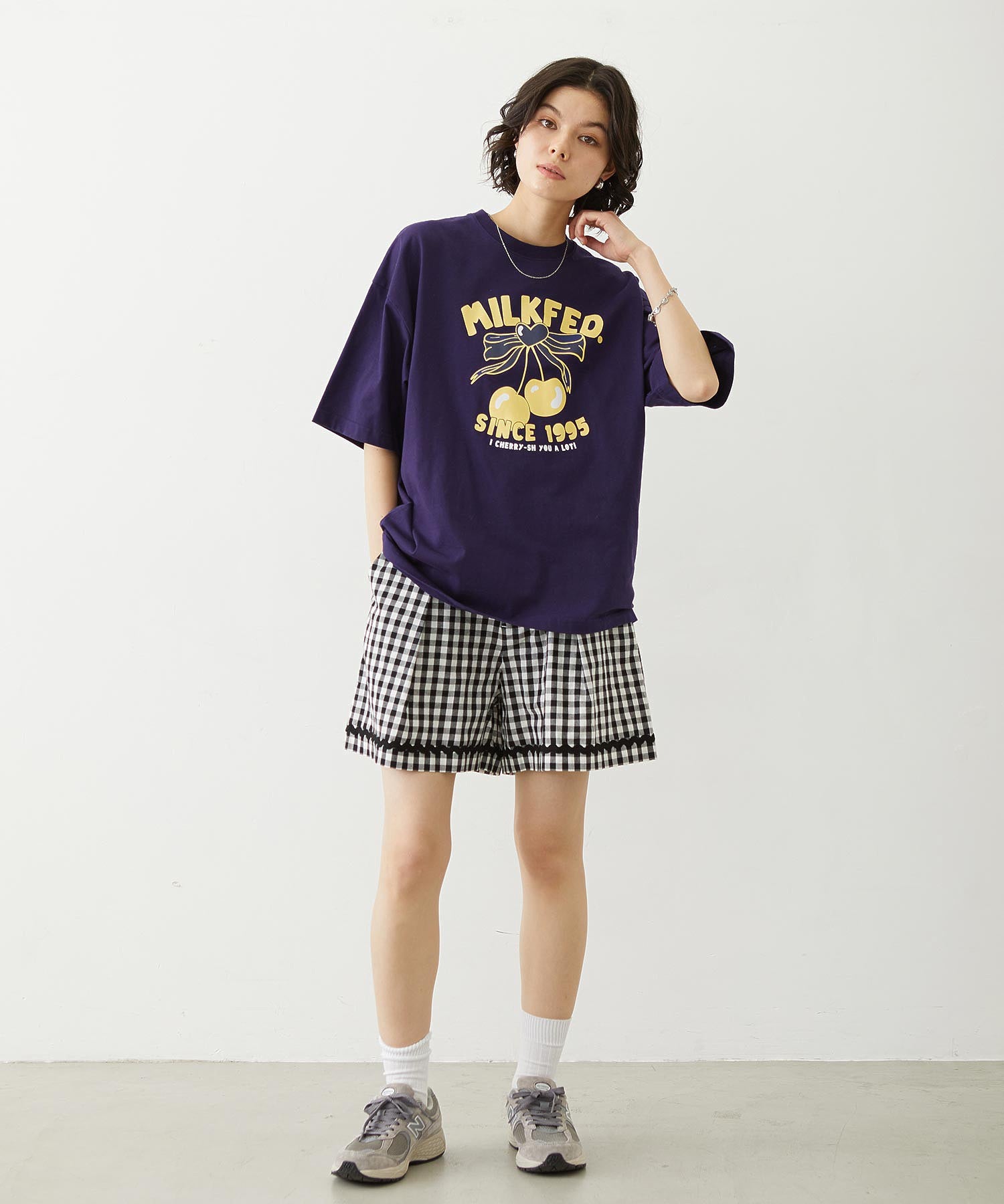 CHERRY RIBBON WIDE S/S TEE