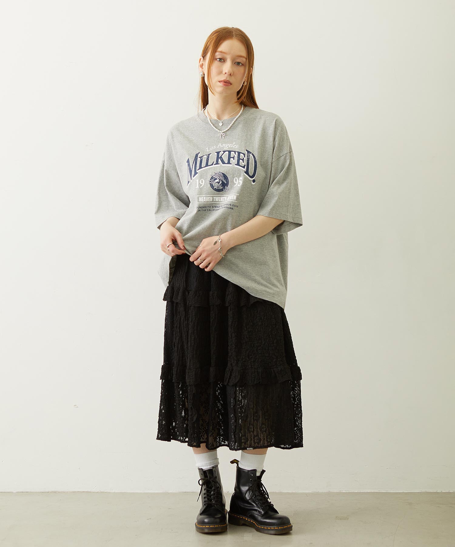 LACE FRILL DIRNDL SKIRT
