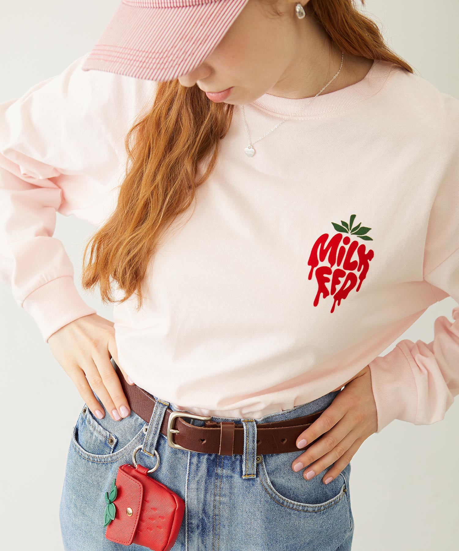 MELTY STRAWBERRY WIDE L/S TEE