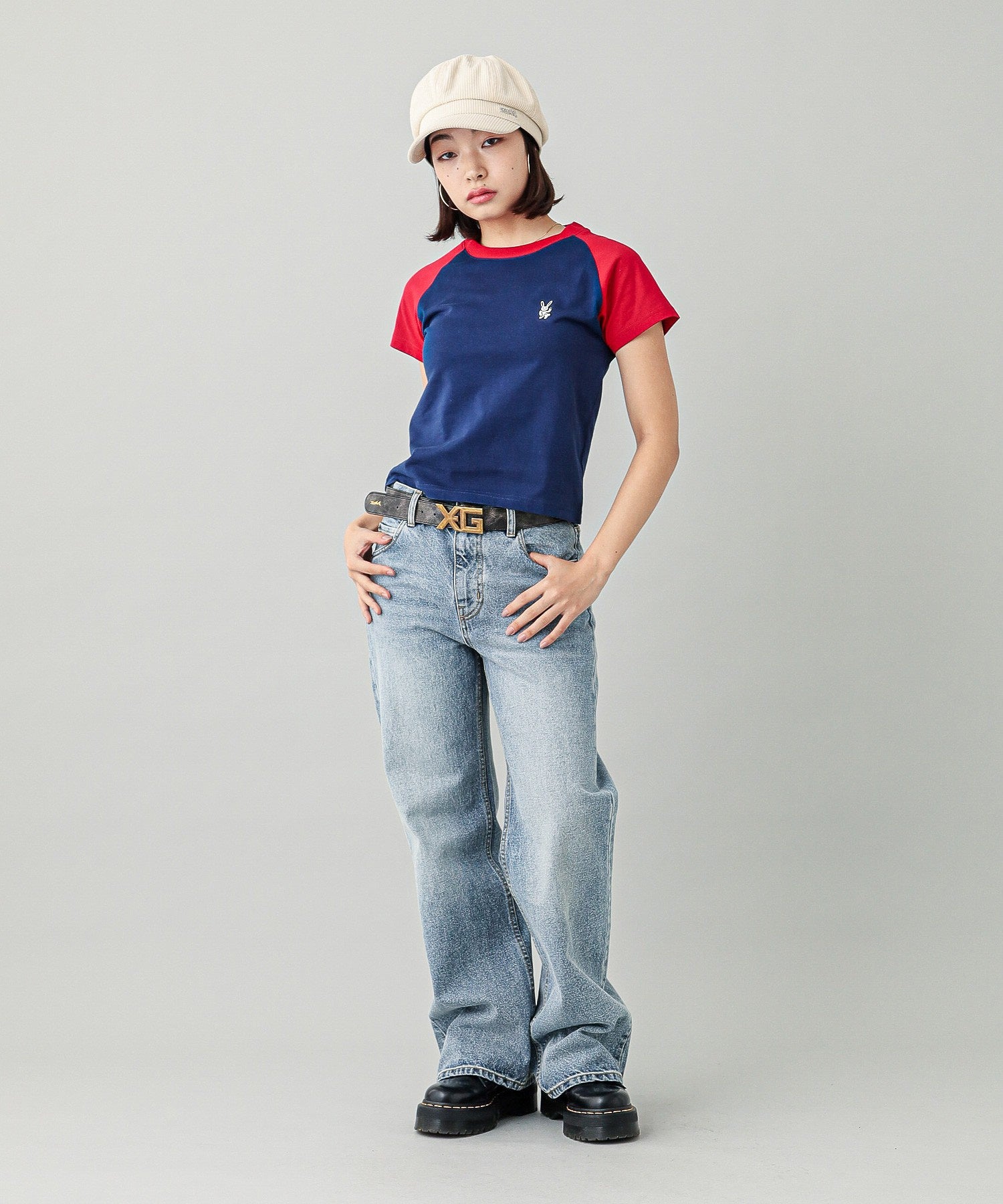 HEART POCKET DENIM PANTS