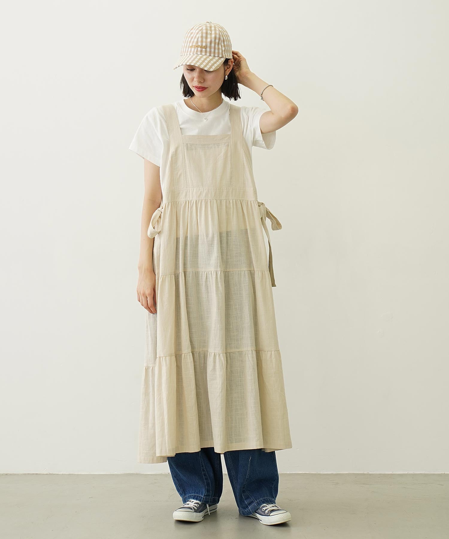 APRON TIERED DRESS