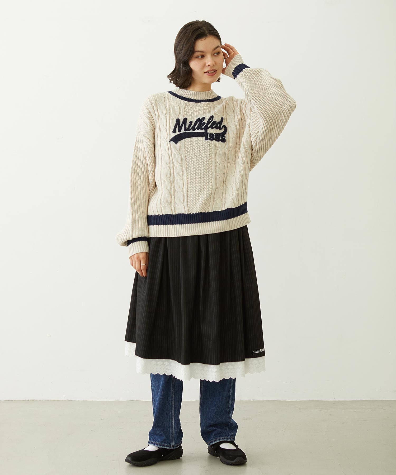 CRICKET KNIT PATCH TOP