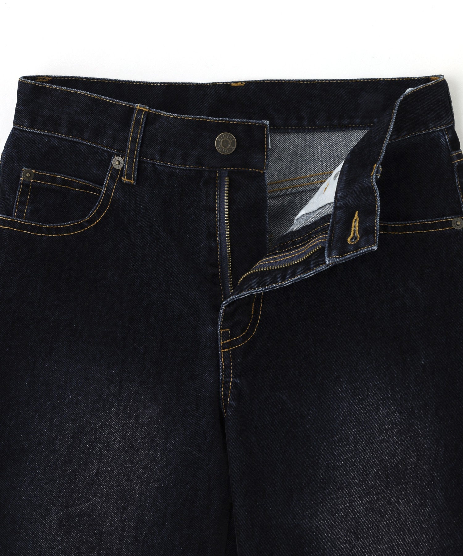 FLOCKED DENIM FLARE PANTS