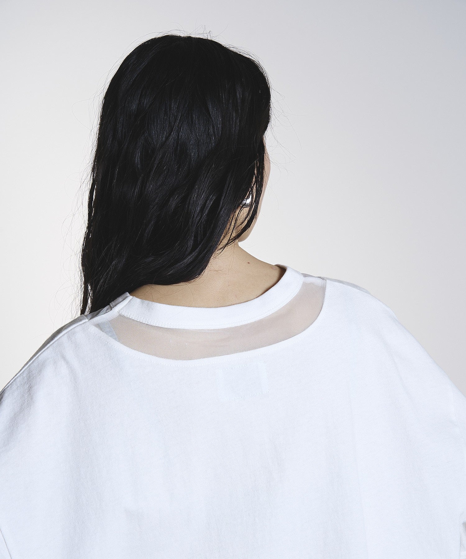 OKIRAKU×ROSEBUD/MESH MIX GRAPHIC TEE