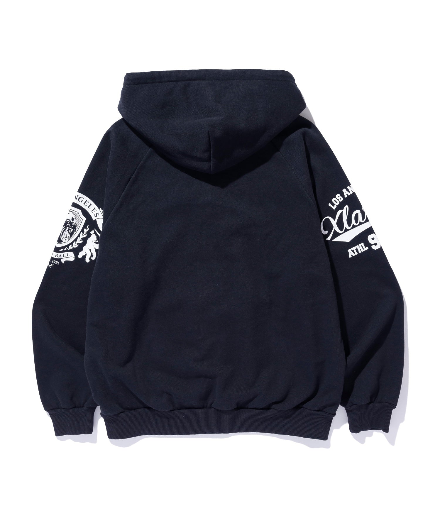 RAGLAN ZIP UP HOODED SWEATSHIRT
