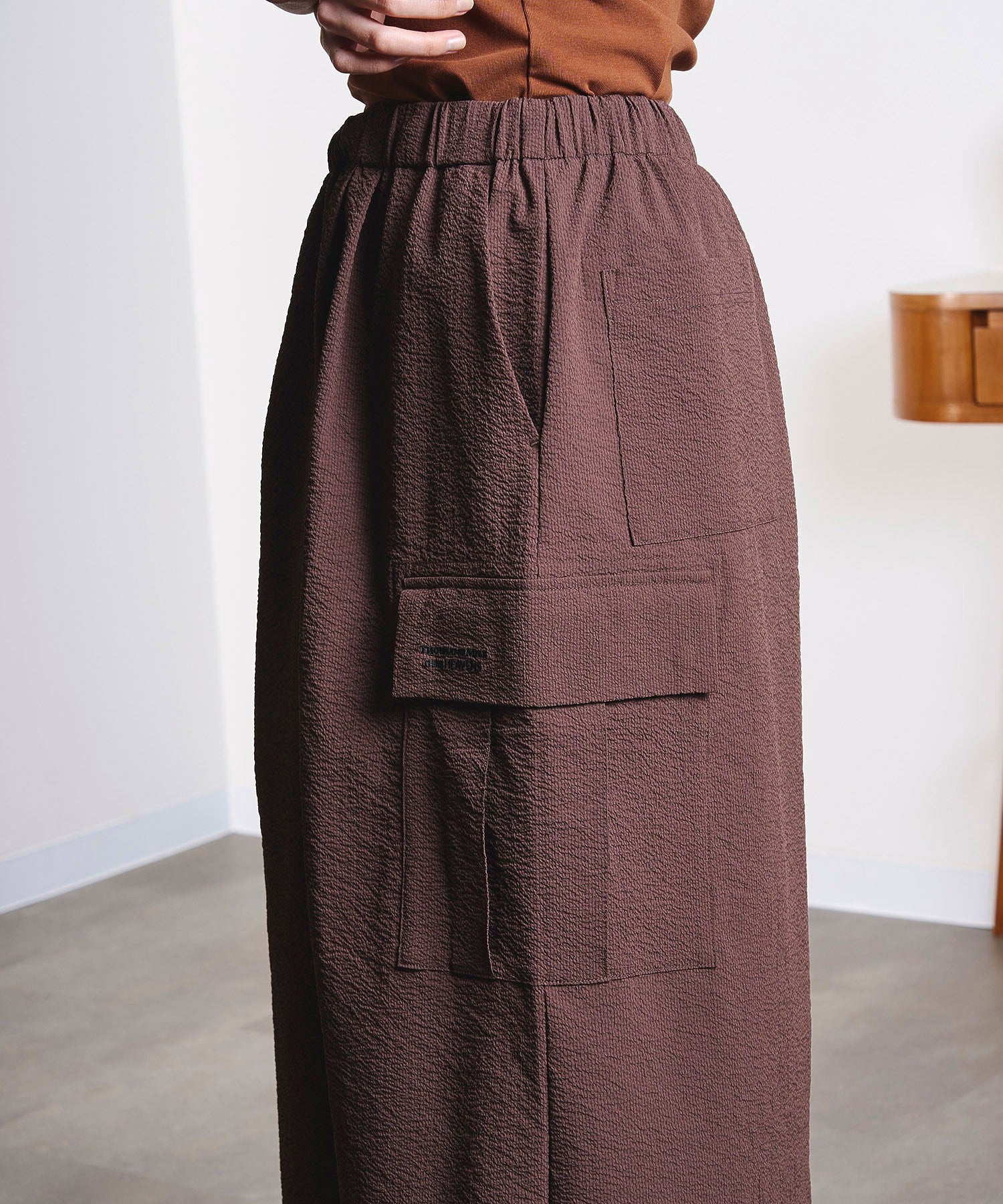 GENE HEAVENS x THOUSAND MILE/CARGO POCKET MAXI SKIRT