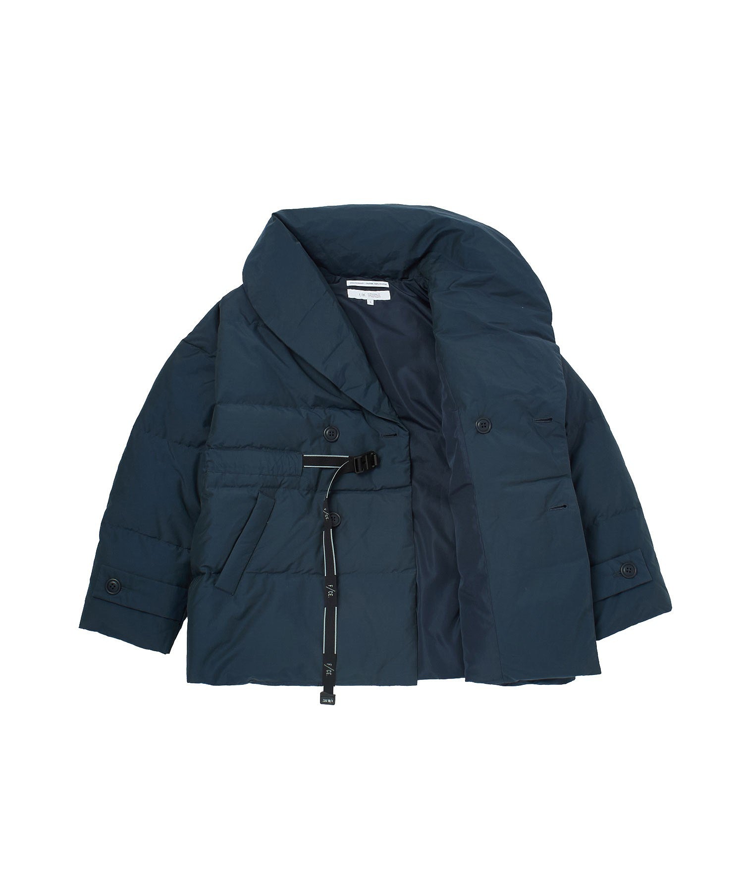 F/CE./RECYCLE DOWN OVERLAY SHAL COLLAR COAT