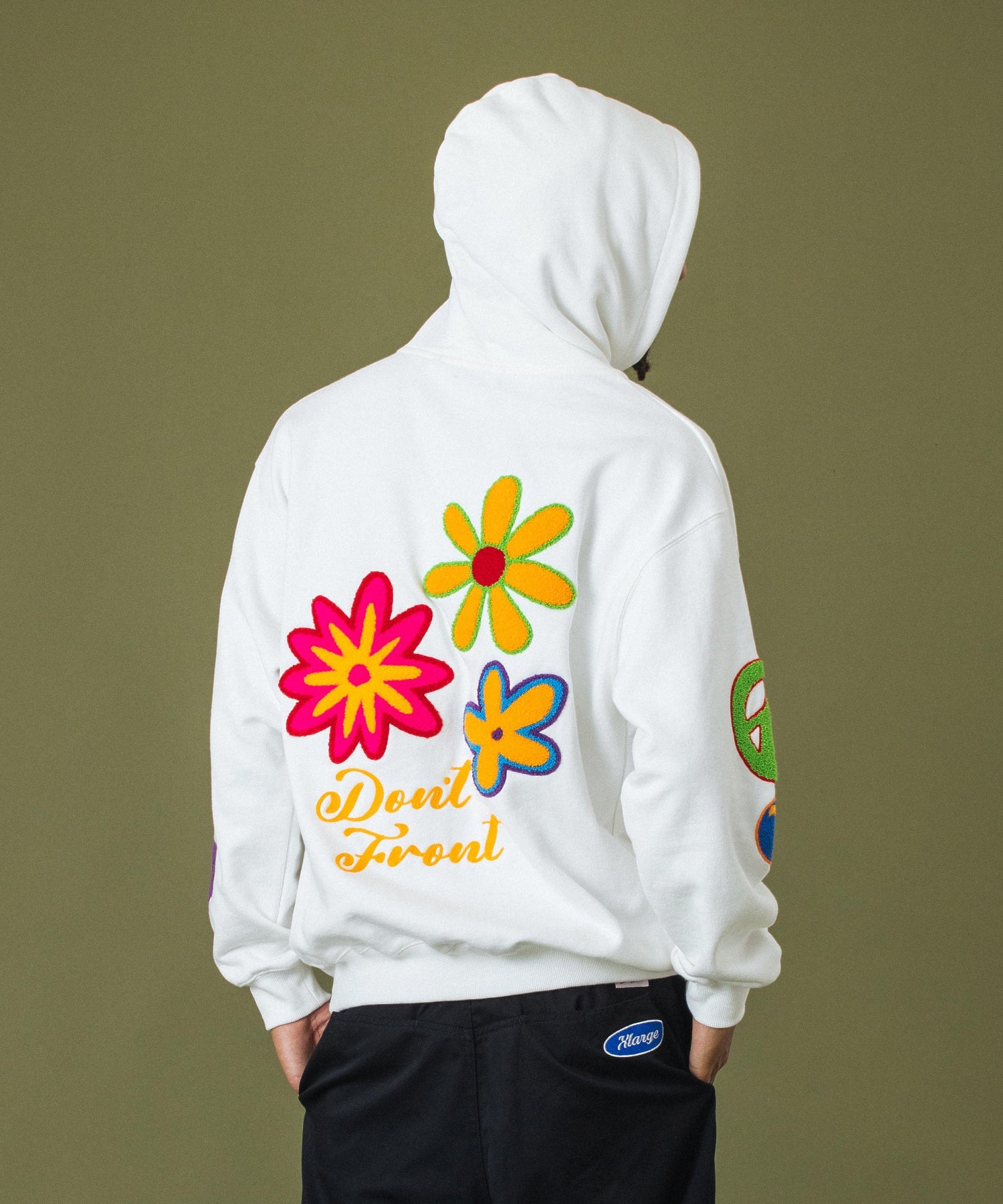 FLOWER PULLOVER HOODED SWEAT