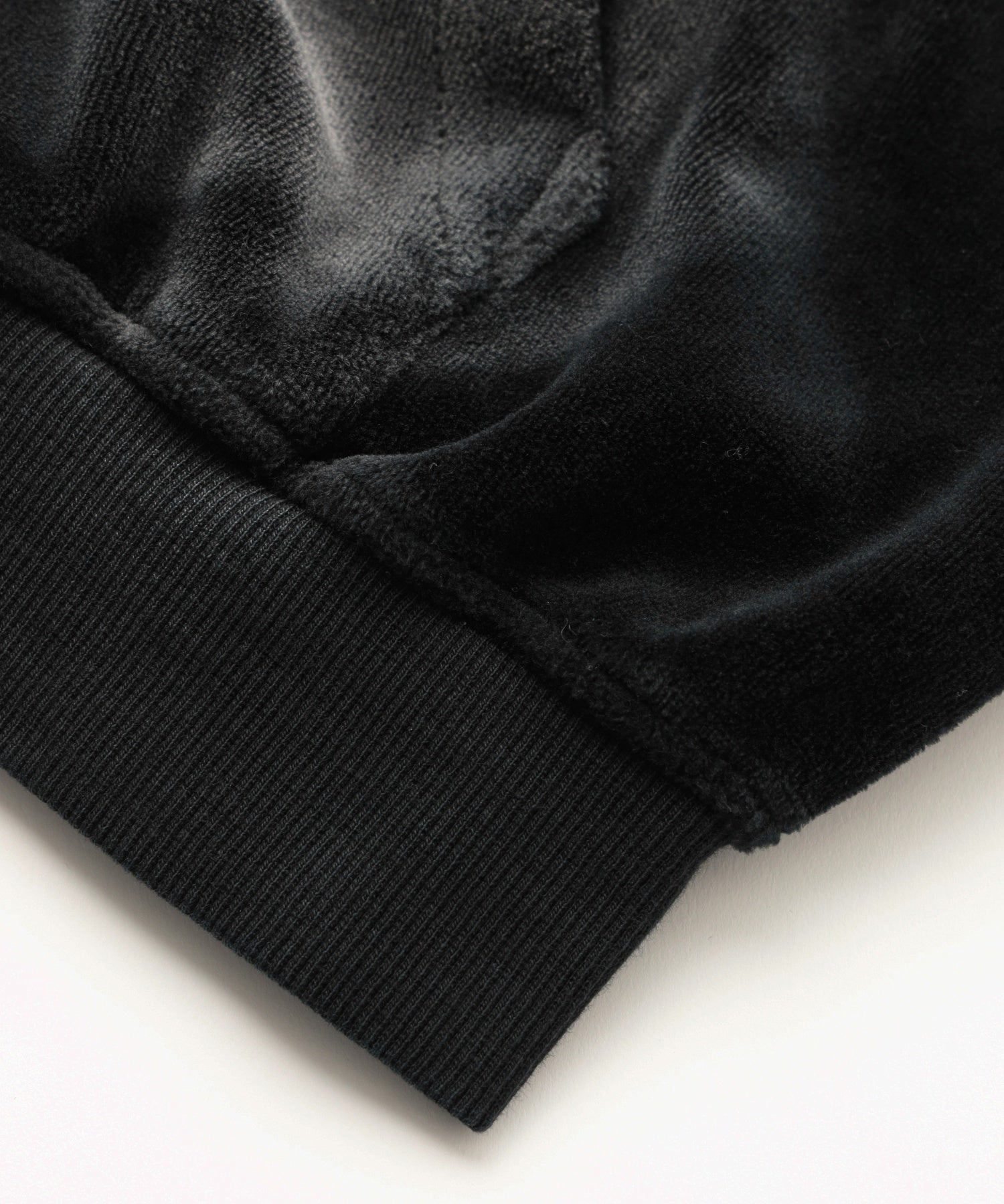 FADED VELOUR COMPACT ZIP UP HOODIE