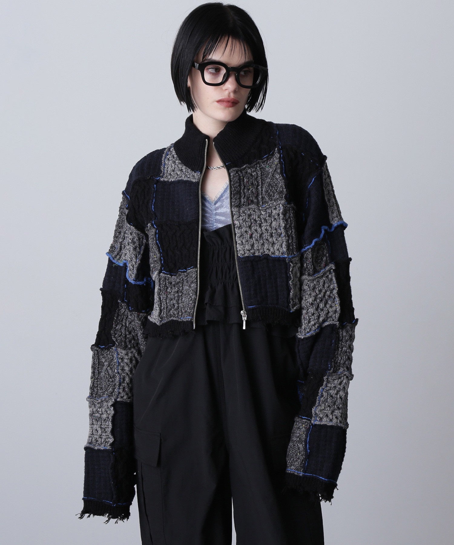 CREOLME/REMAKE LIKE KNIT CARDIGAN