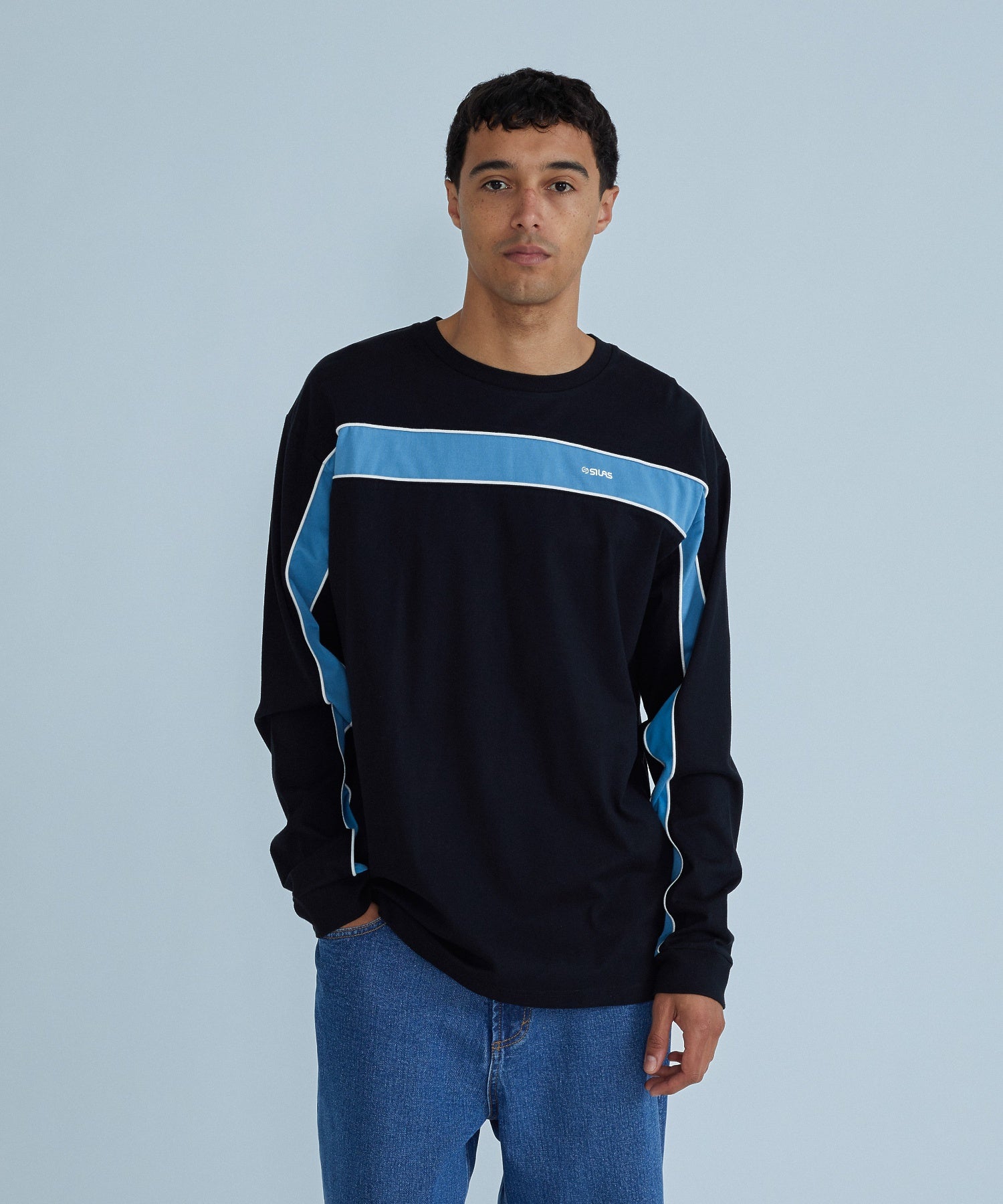 SINGLE STRIPED L/S TEE