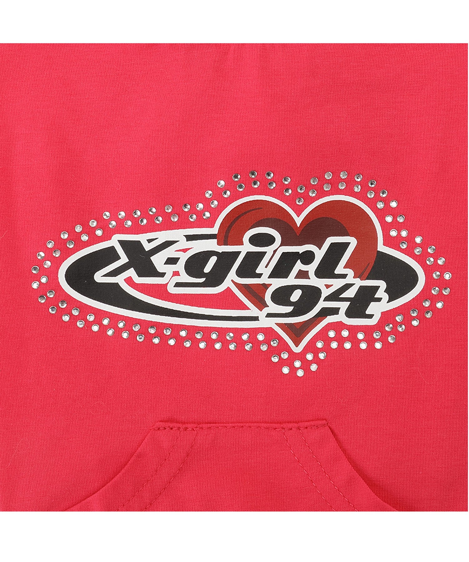 【X-girl DOGWEAR】プラネットハートロゴタンクフーディー