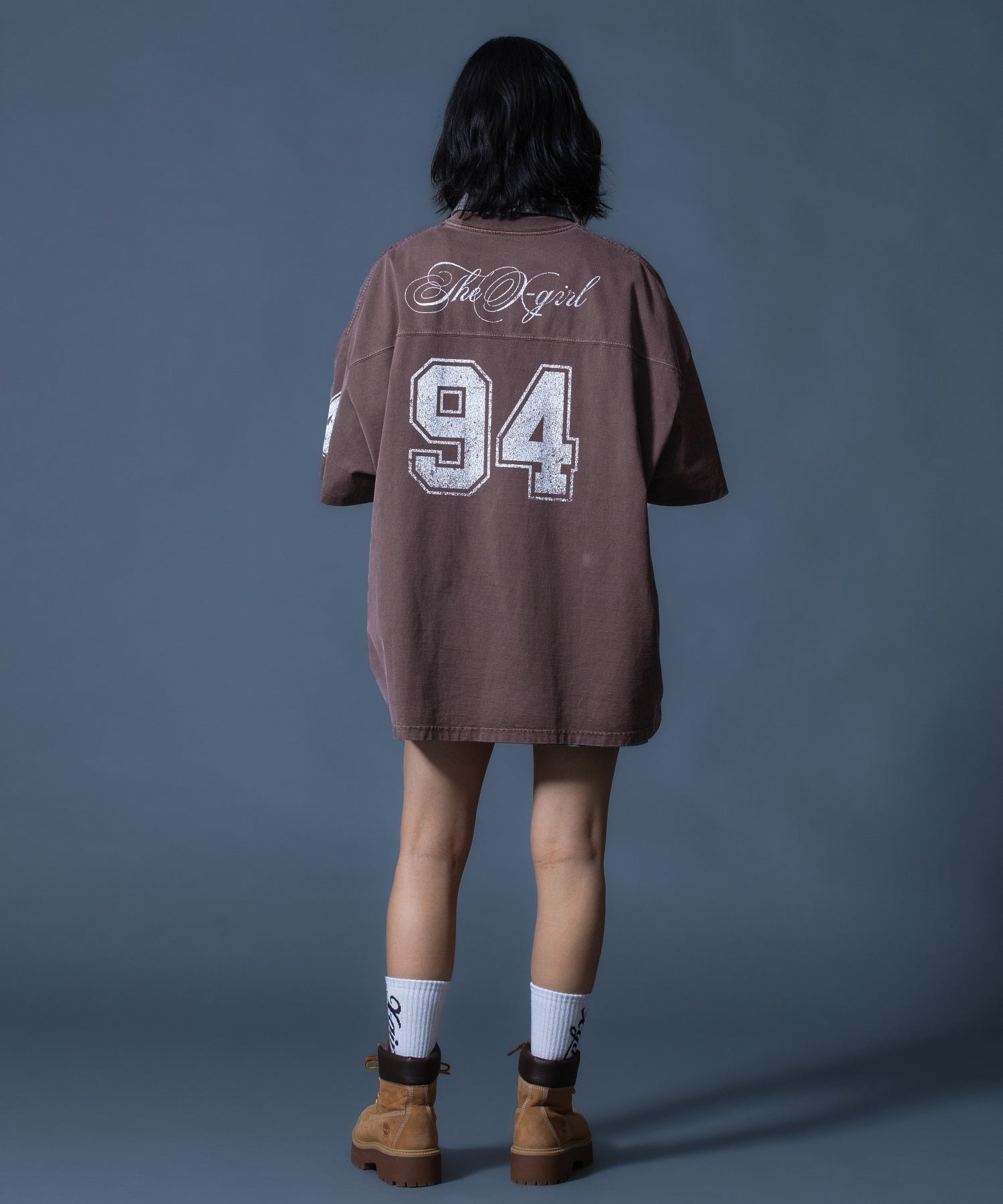 FADED NUMBER S/S BIG TEE DRESS