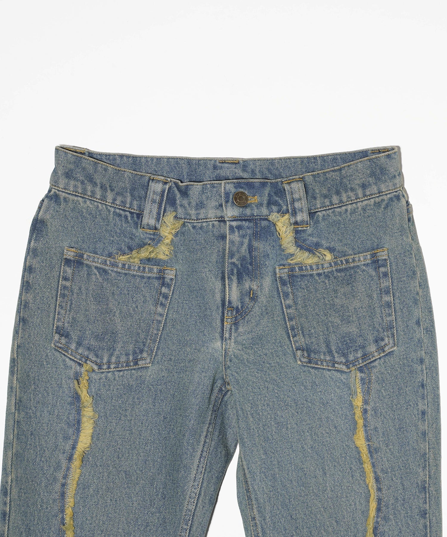 STAR PATCH DENIM PANTS