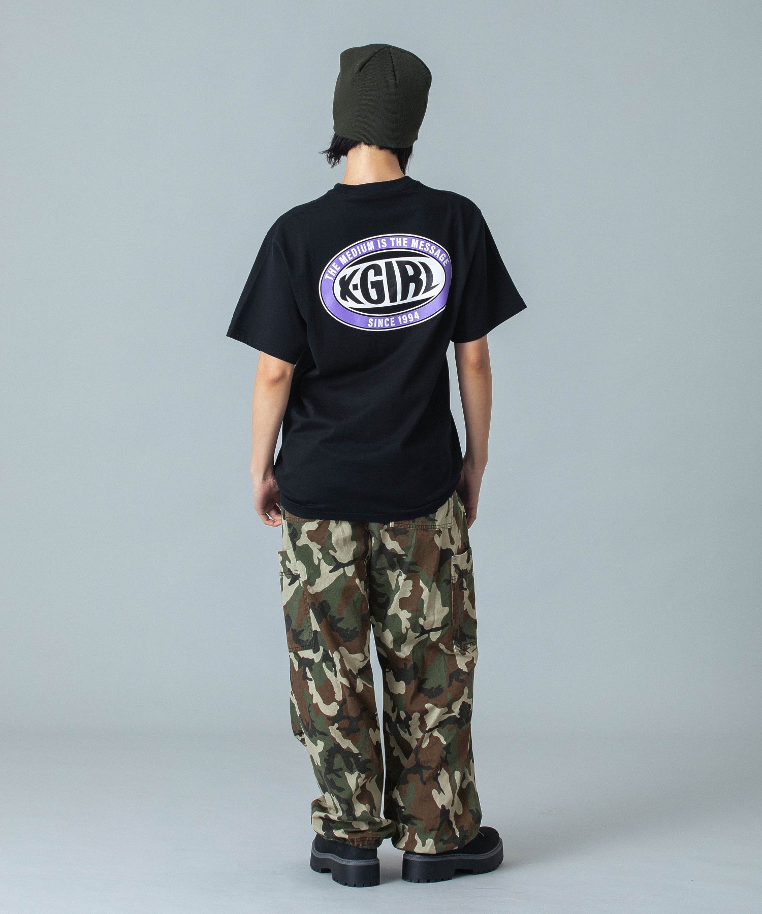 WAIST RIB EASY PANTS