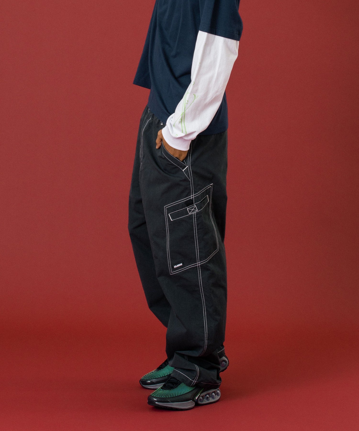 STITCHED CARGO PANTS