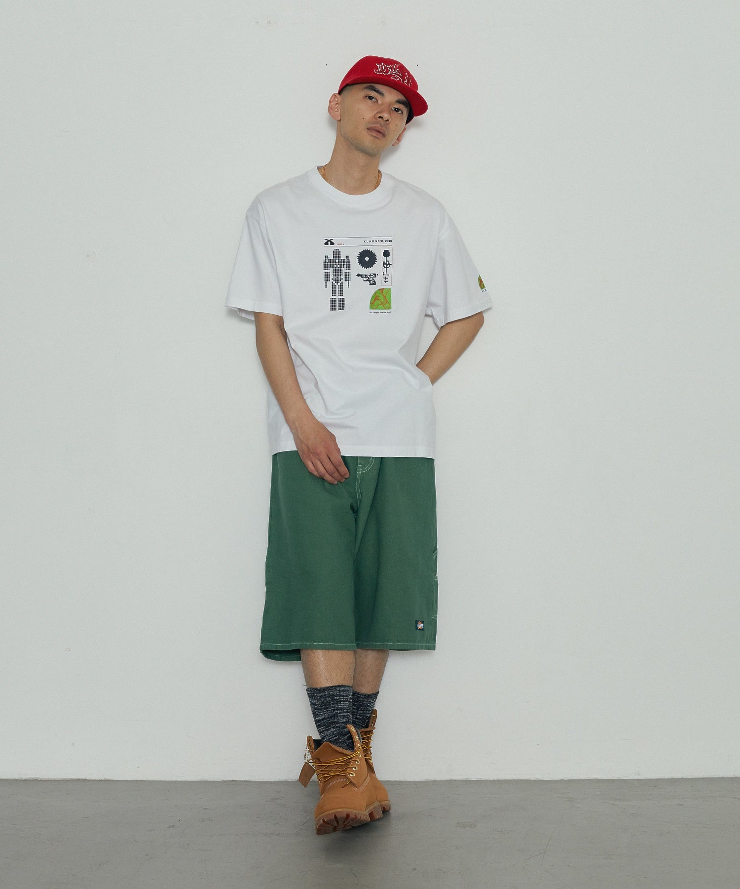 XLARGE×Dickies PAINTER SHORT PANTS