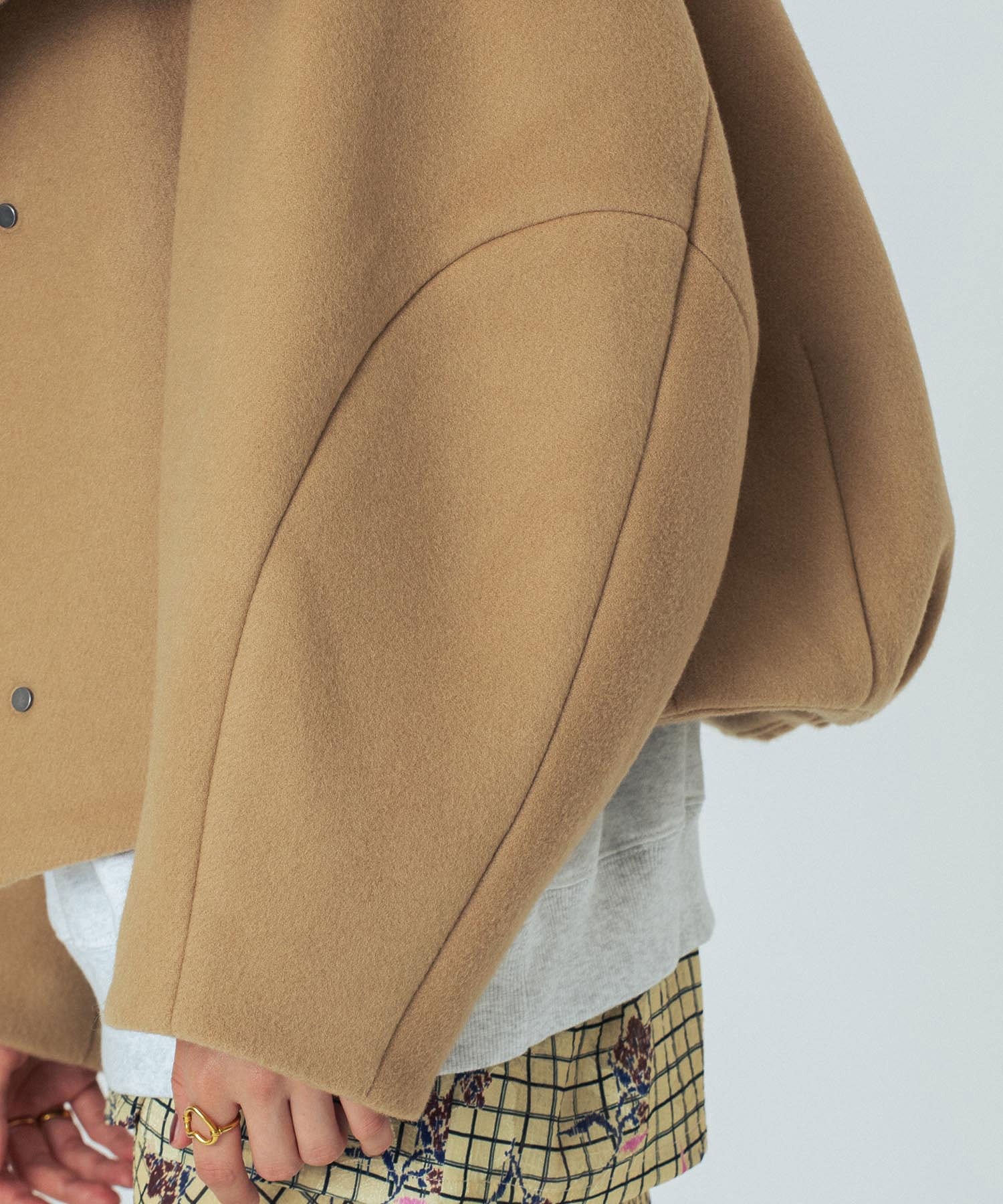 mici/BIG STAND COLLAR BLOUSON