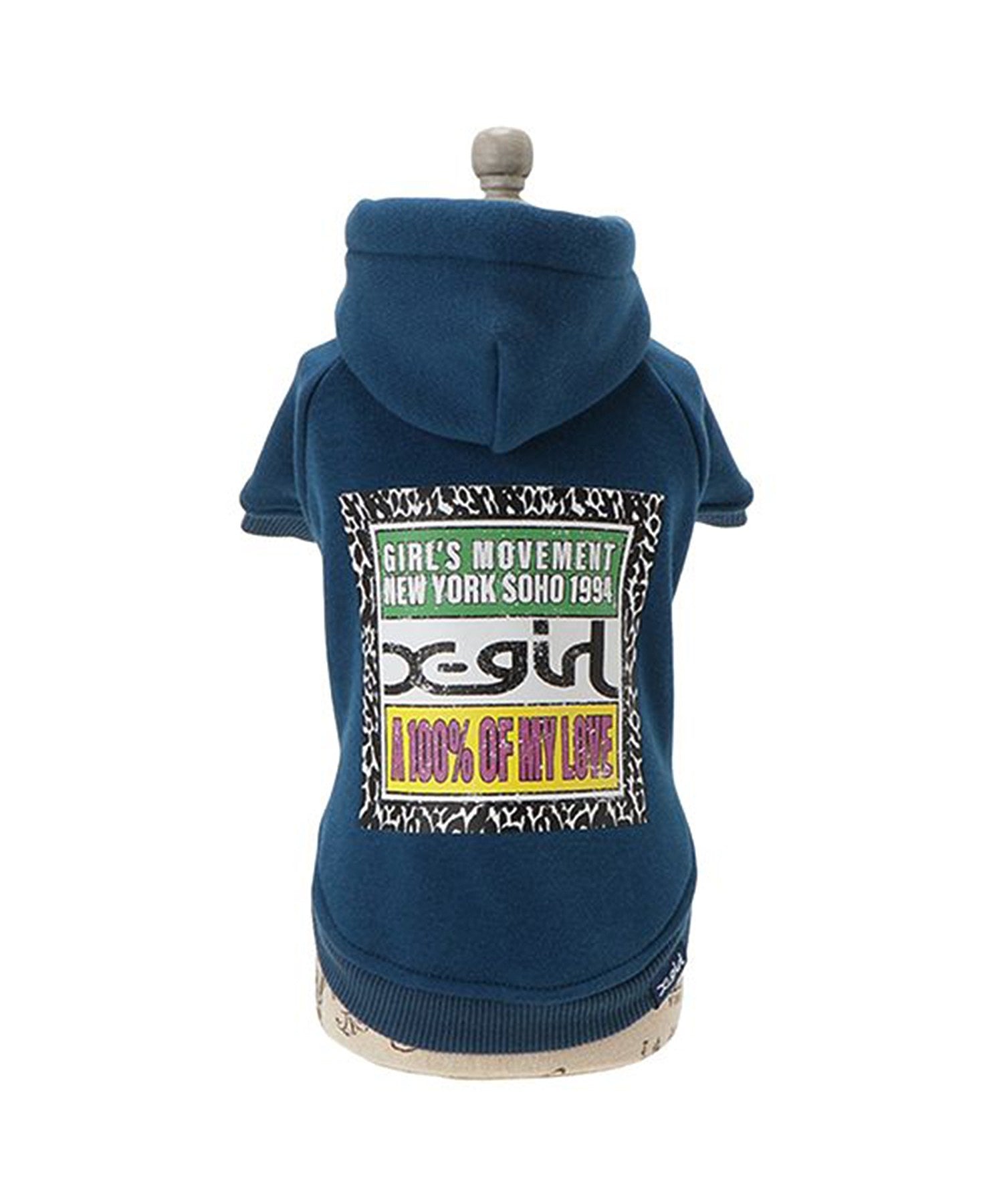【X-girl DOGWEAR】ヒョウ柄ボックスロゴパーカー