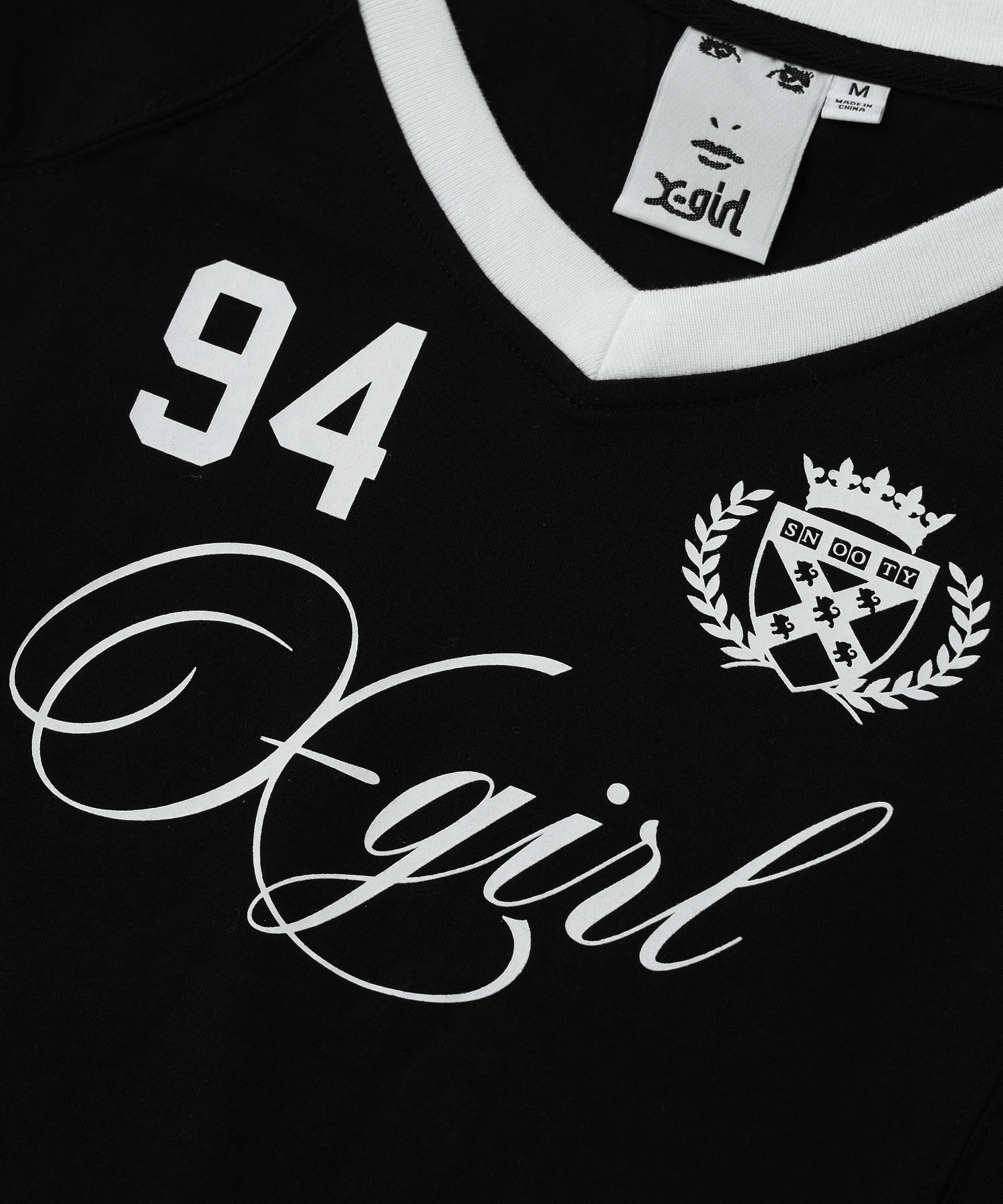 STUDDED NUMBER S/S BABY TEE