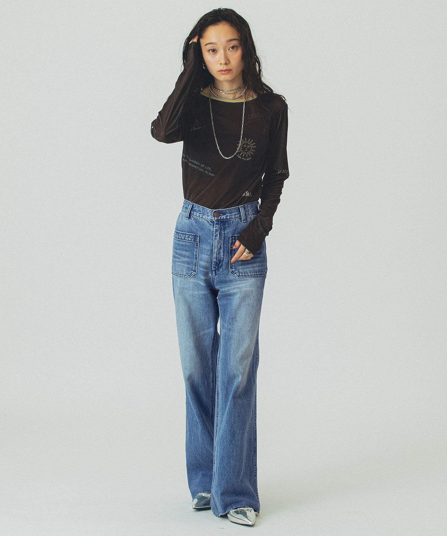 model:161cm 着用サイズ:S