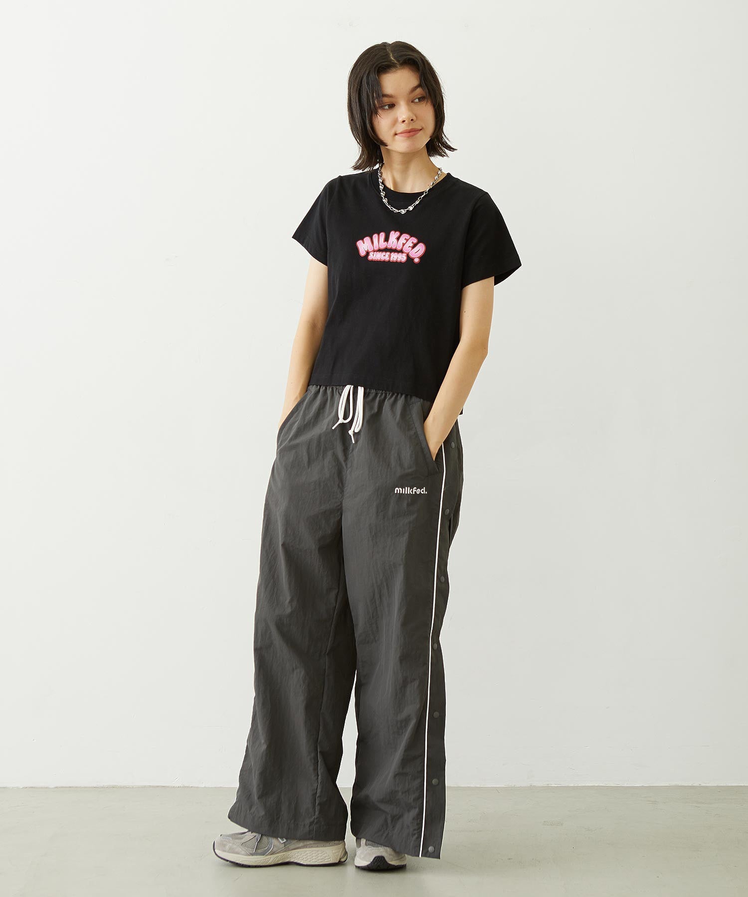 CUTOUT LOGO TRACK PANTS