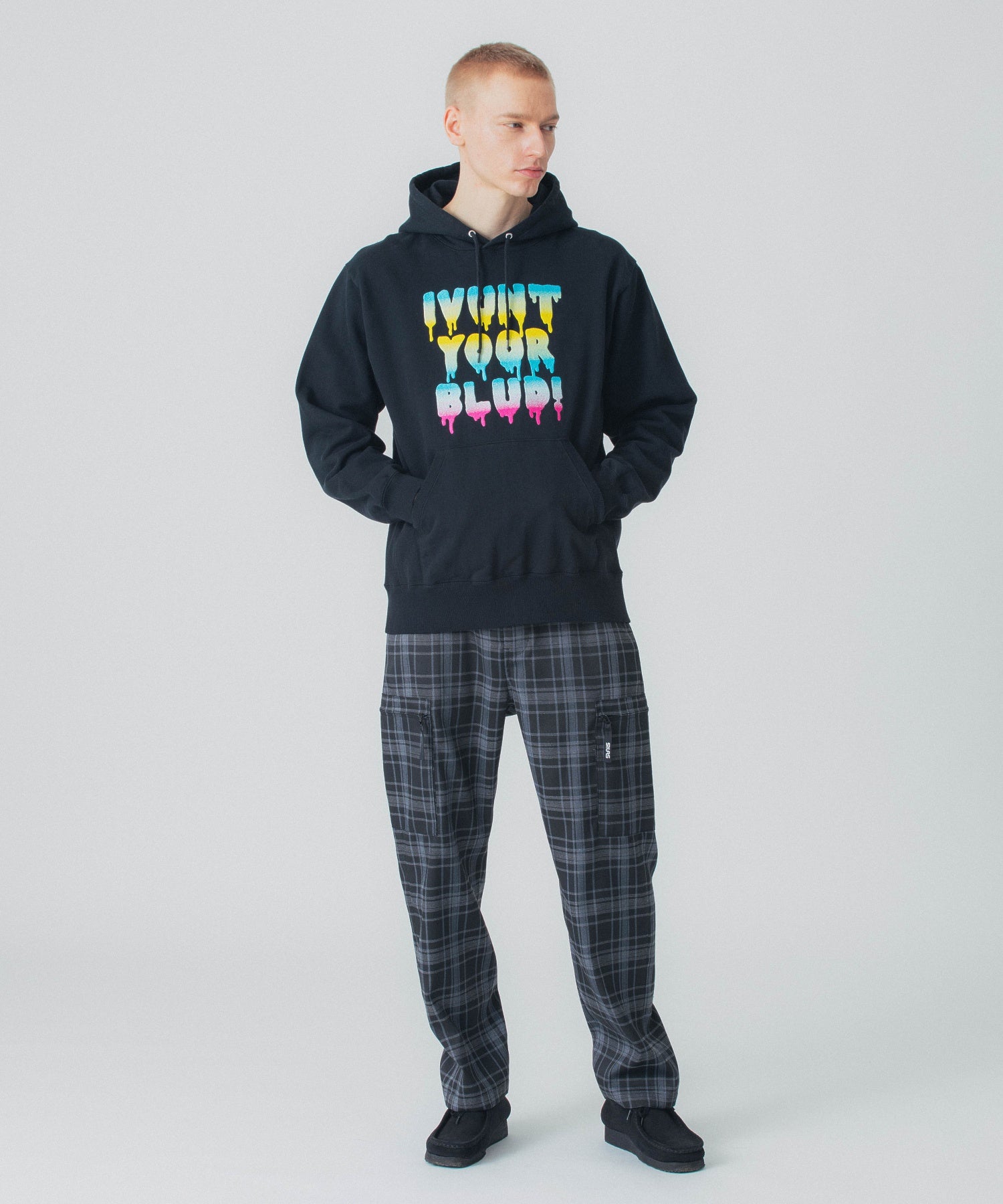 PLAID CARGO PANTS