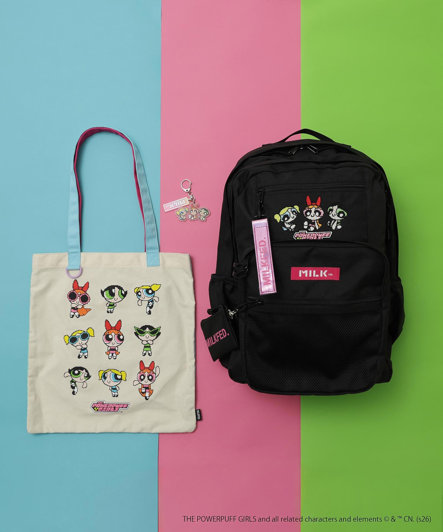 THE POWERPUFF GIRLS × MILKFED. ACRYLIC KEYCHAIN