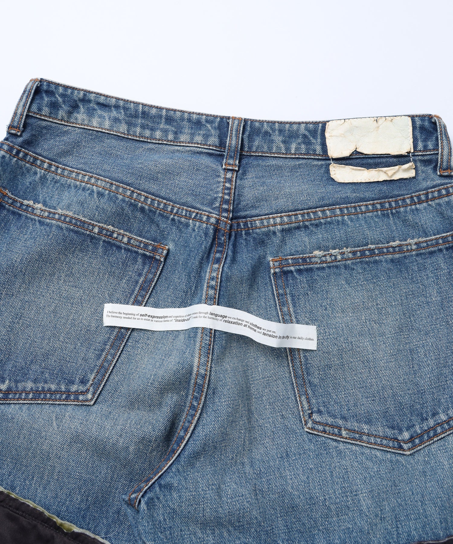 SEMOH/セモー/Test Print Denim Pants Lui Araki SA16-8-02