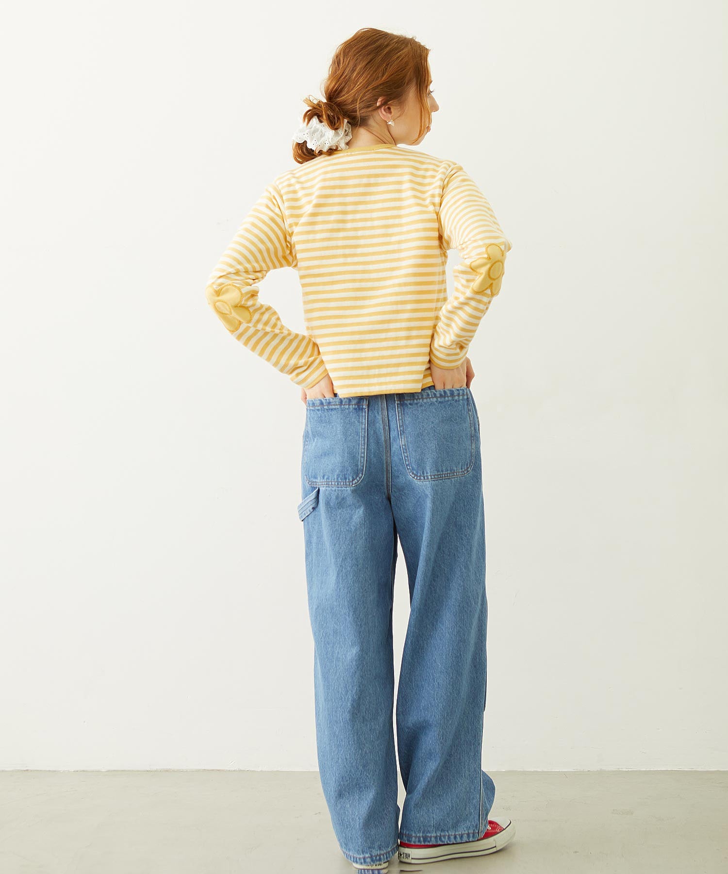 FLOWER ELBOW CARDIGAN