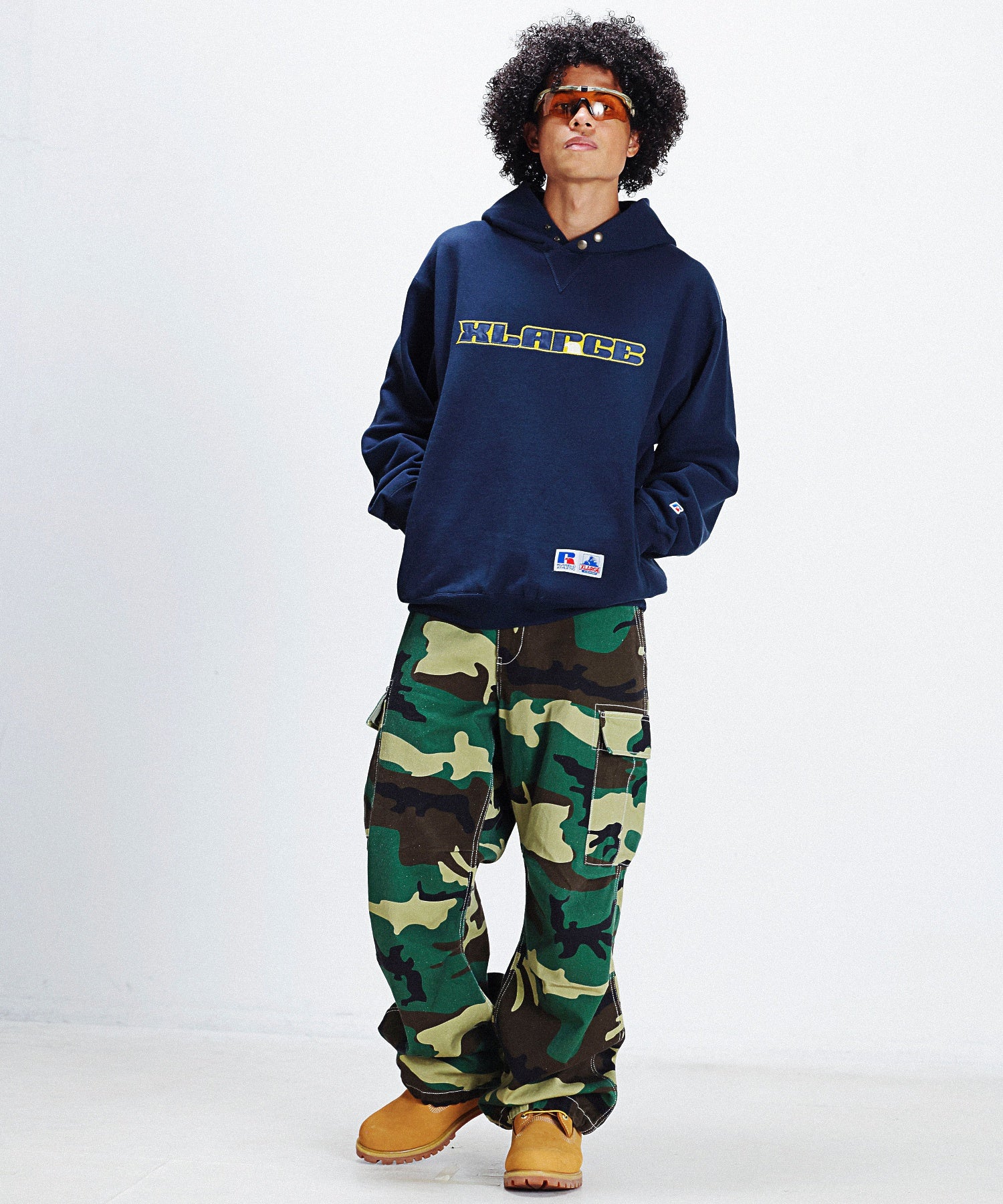 XLARGE×RUSSELL ATHLETIC PULLOVER HOODED SWEATSHIRT