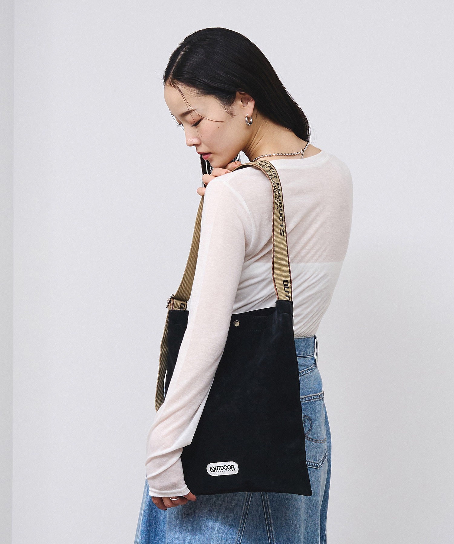 【ROSE BUD別注】OUTDOOR PRODUCTS/JACQUARD TAPE TOTE