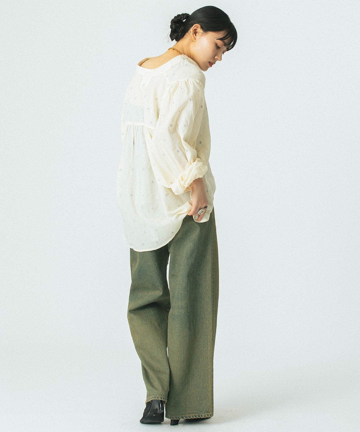 GENE HEAVENS/STAR EMBROIDERY SHIRT