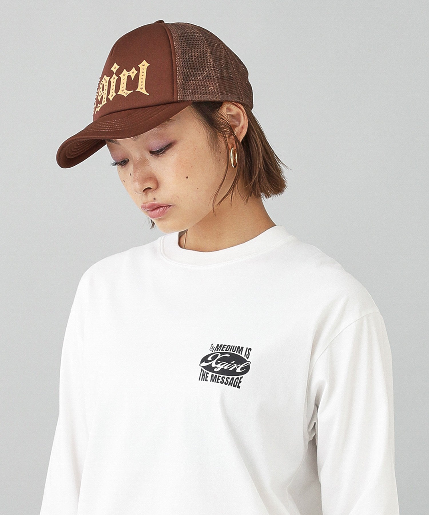 OVAL AND MESSAGE LOGO L/S TEE