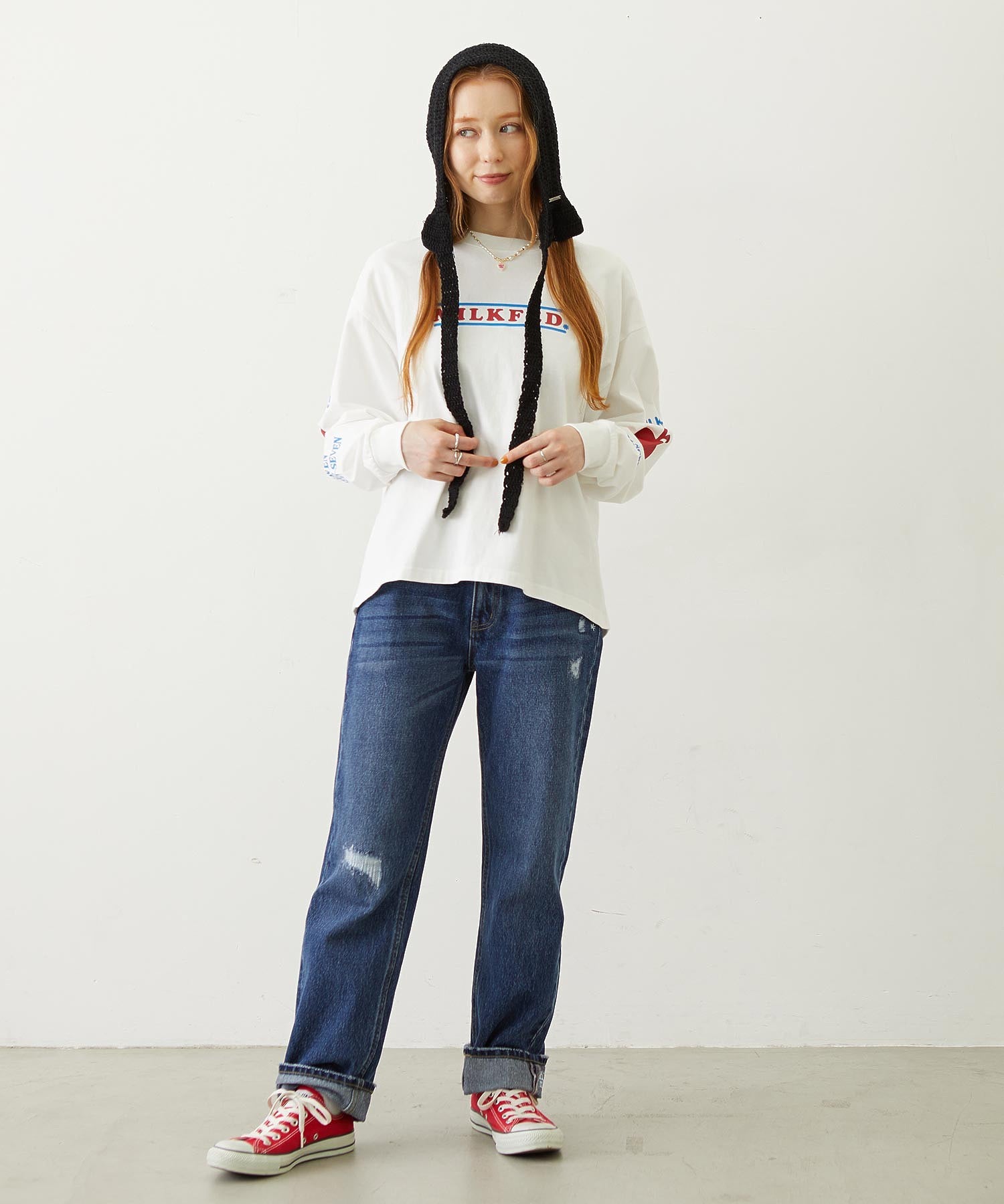 FRUIT SLEEVE PRINT L/S TEE